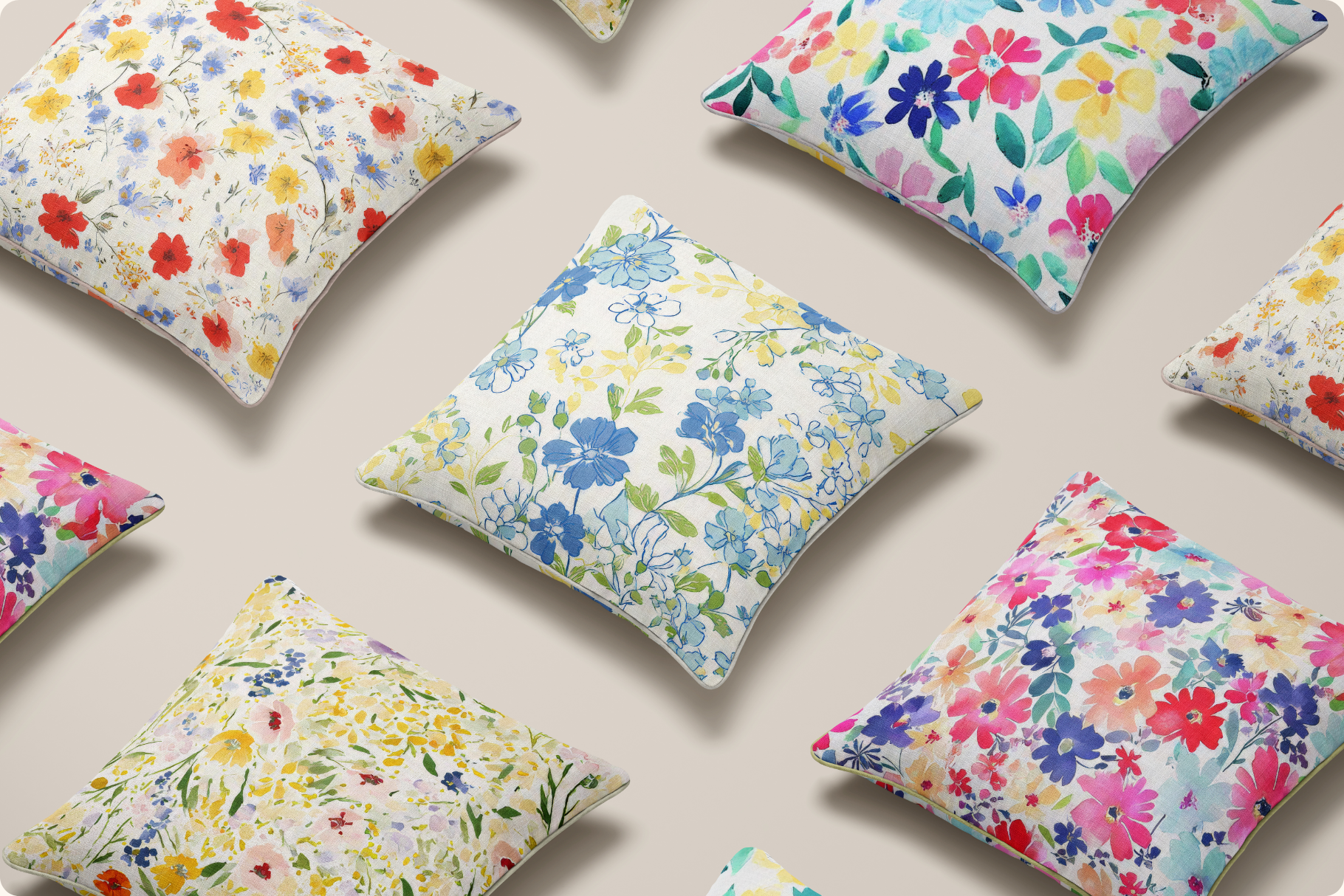 Sunday Picnic Ditsy Florals: A curated collection of 8 original sunday picnic ditsy florals seamless patterns. - image 9