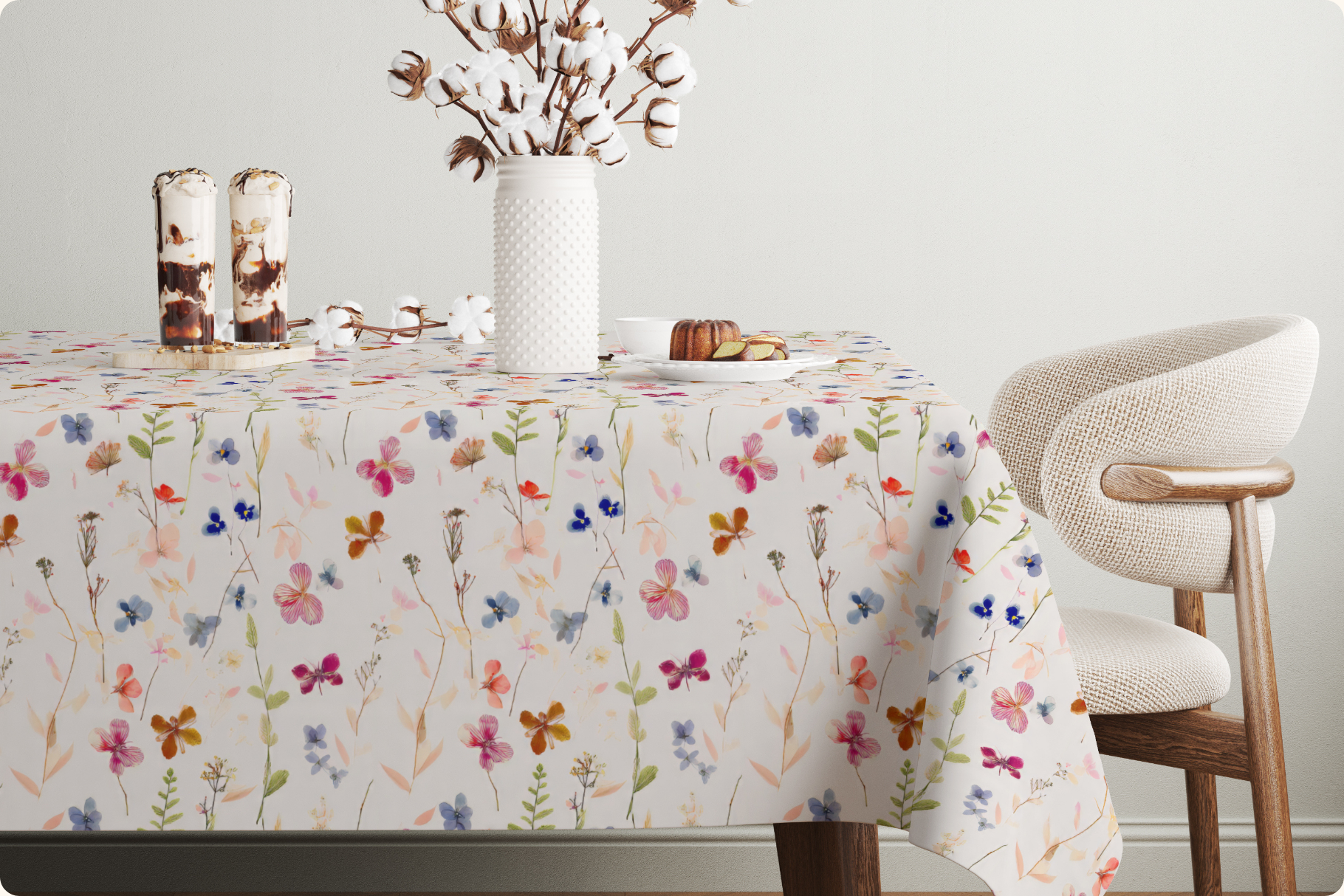 Twilight Herbarium Pressed Florals: A curated collection of 20 original twilight herbarium pressed florals seamless patterns. - image 12
