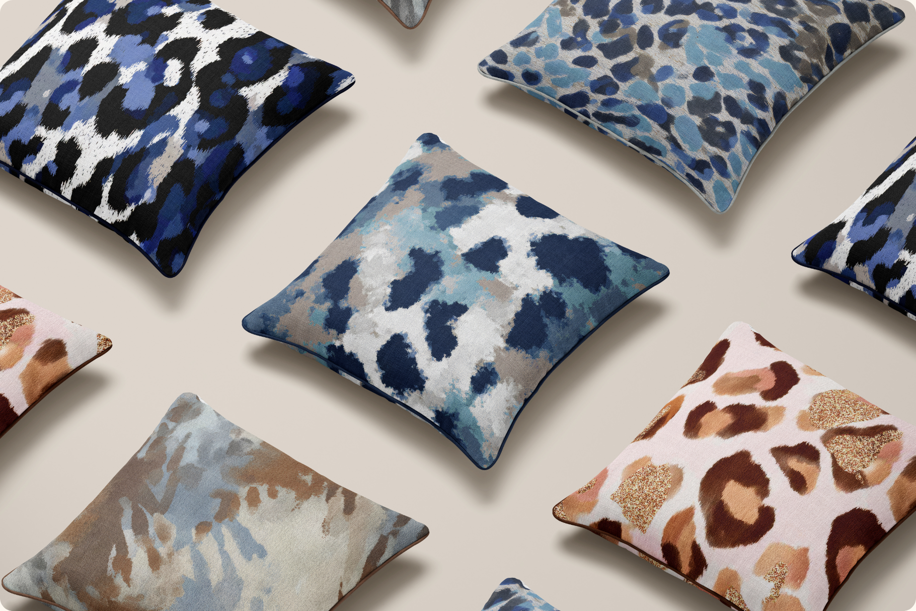 Animal Abstract Patterns - part 2: A curated collection of 35 original animal abstract patterns - part 2 seamless patterns. - image 9
