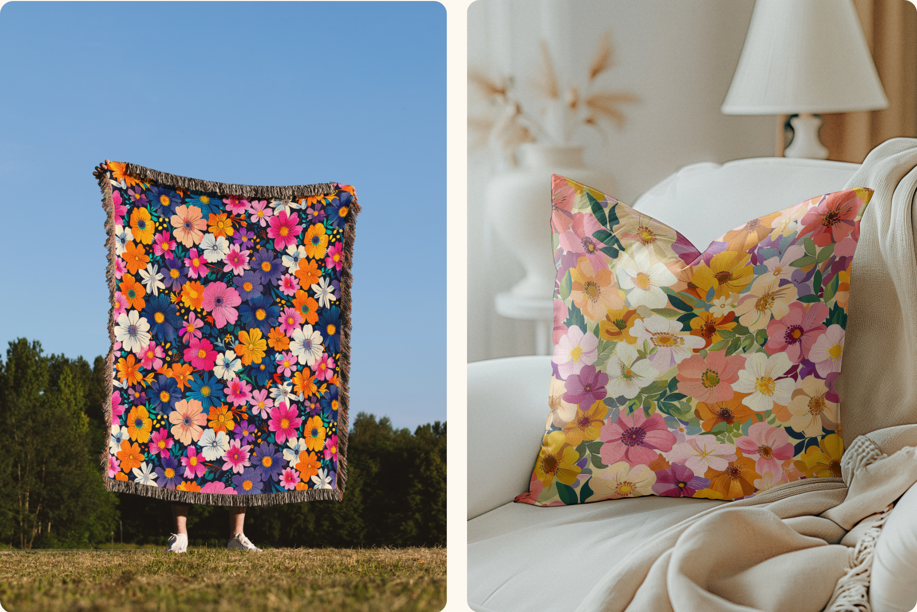 Confetti Meadow Painted Florals: Confetti Meadow is a set of 10 densely packed painted floral seamless patterns. - image 5