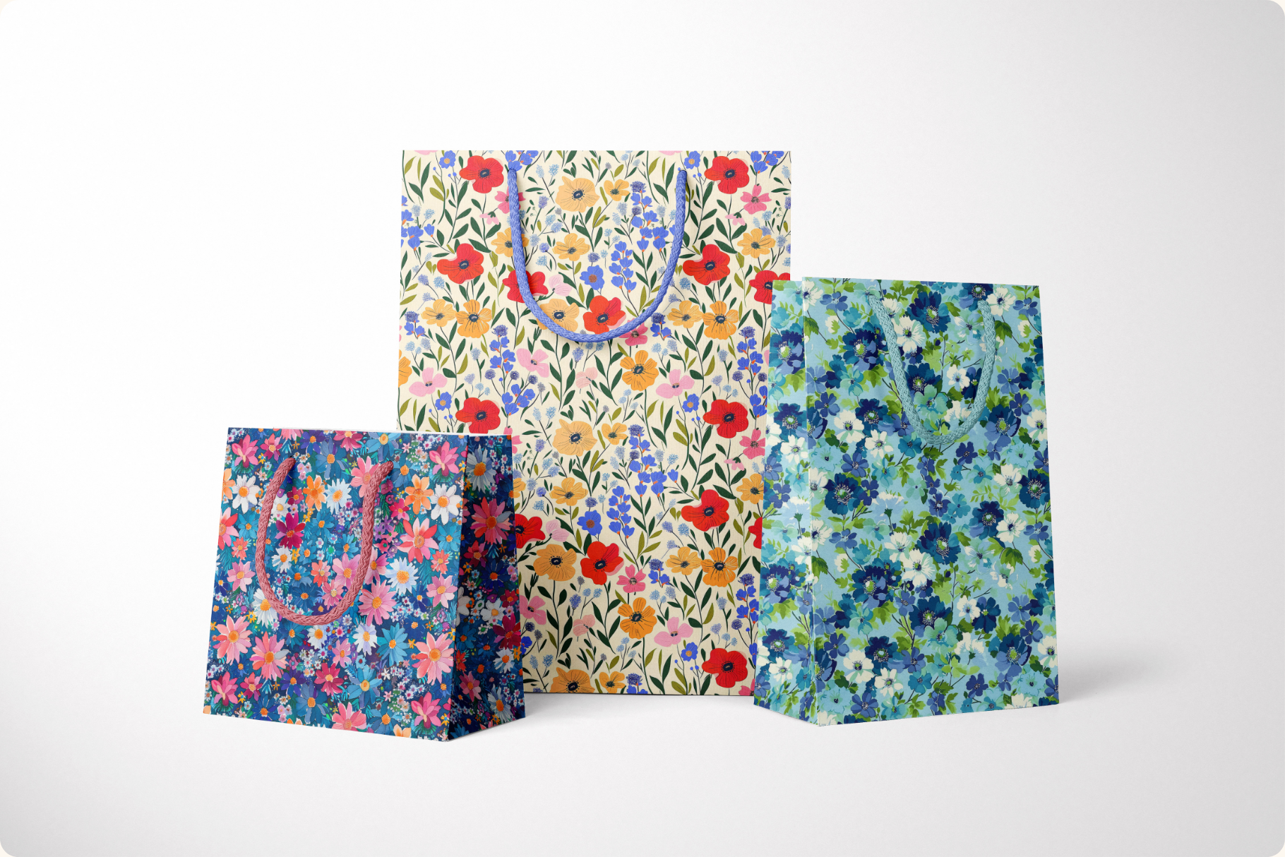 Confetti Meadow Painted Florals: Confetti Meadow is a set of 10 densely packed painted floral seamless patterns. - image 9