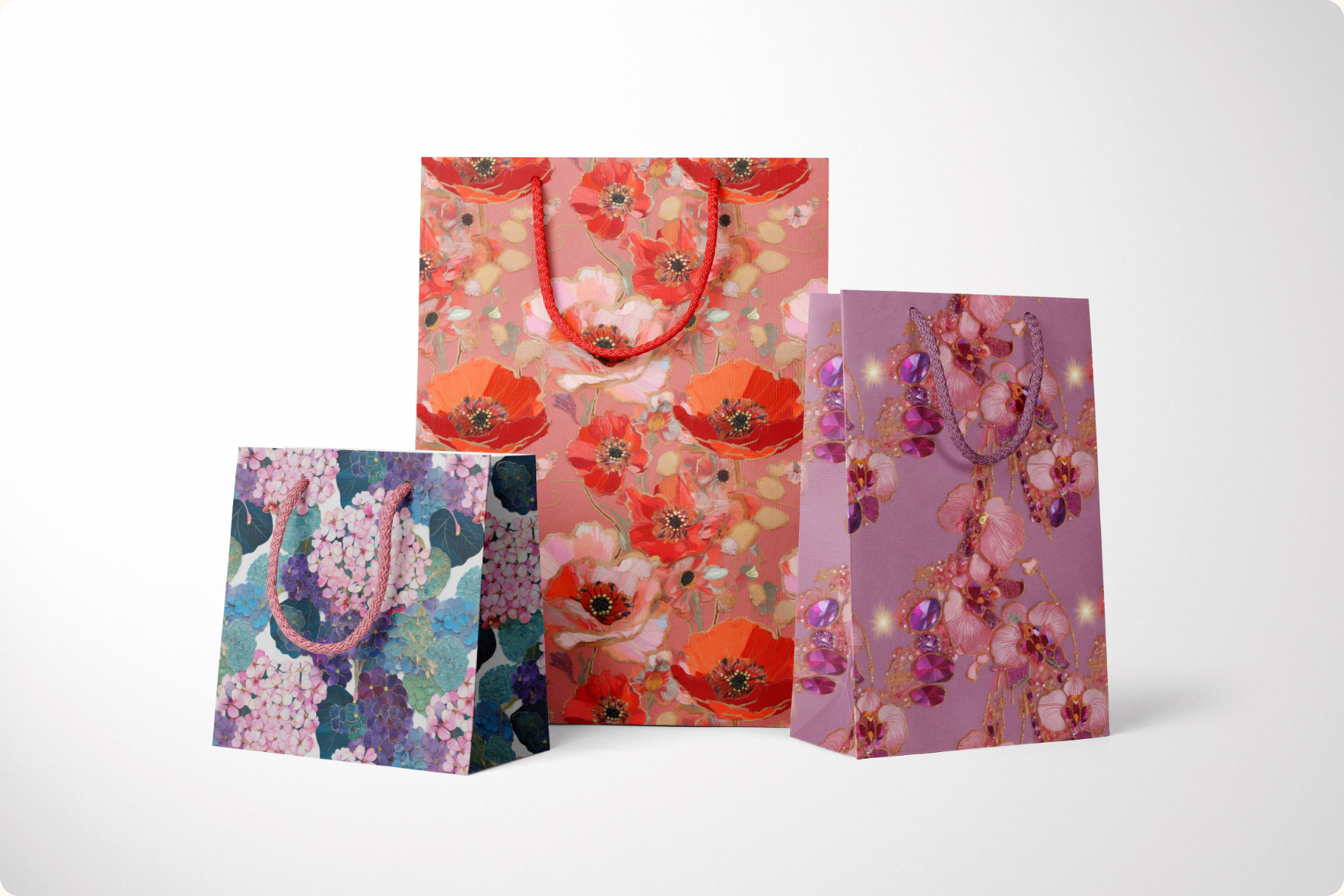 Gilded Petal Jeweled Florals: Gilded Petal is a set of 11 jeweled floral seamless patterns. - image 12