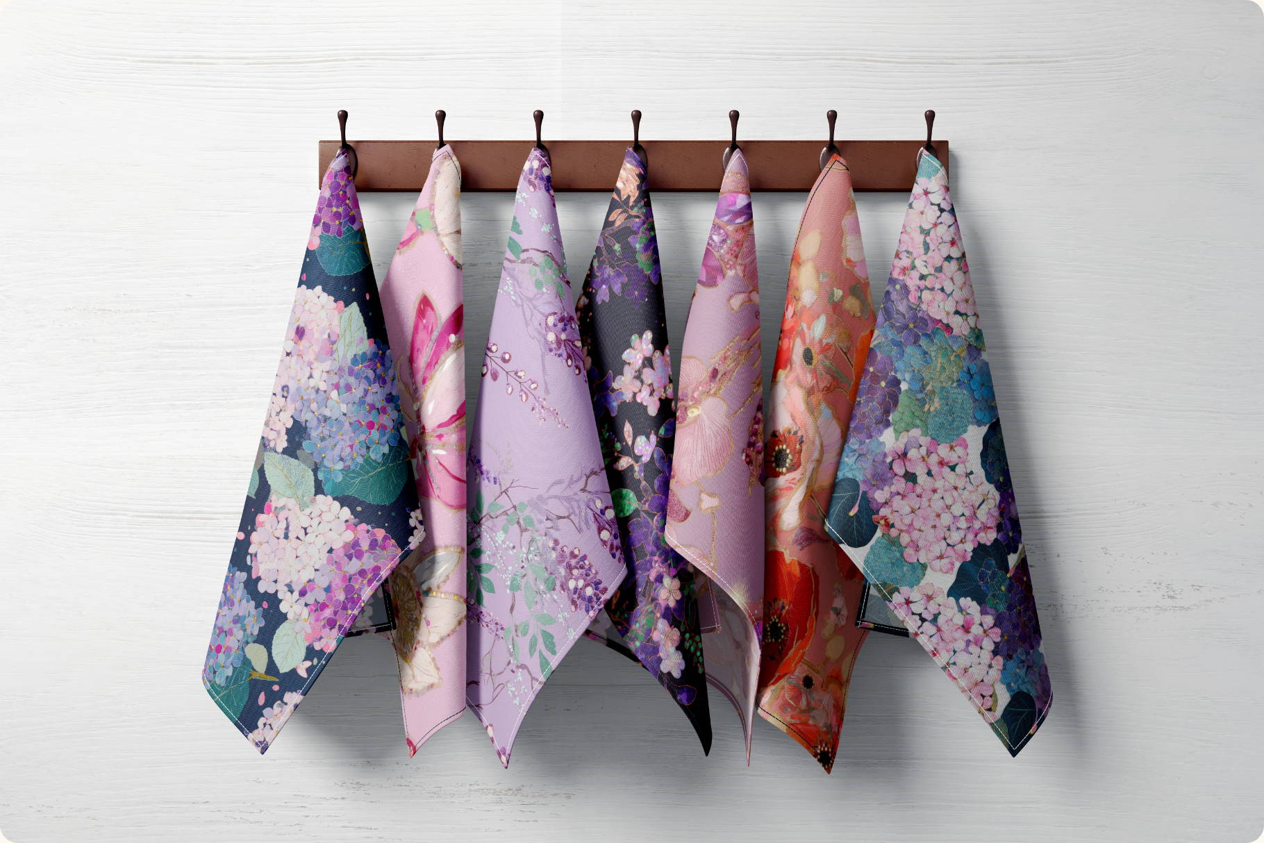 Gilded Petal Jeweled Florals: Gilded Petal is a set of 11 jeweled floral seamless patterns. - image 9