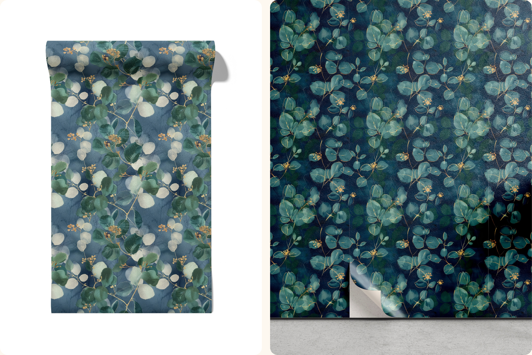 Indigo Grove Eucalyptus Botanicals: A curated collection of 6 original indigo grove eucalyptus botanicals seamless patterns. - image 8