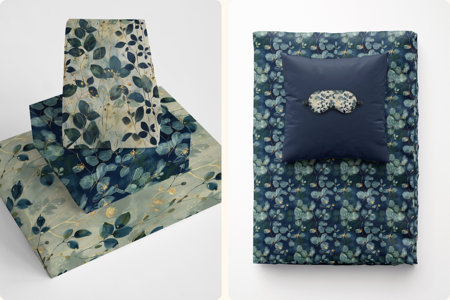 Indigo Grove Eucalyptus Botanicals: A curated collection of 6 original indigo grove eucalyptus botanicals seamless patterns. - image 9