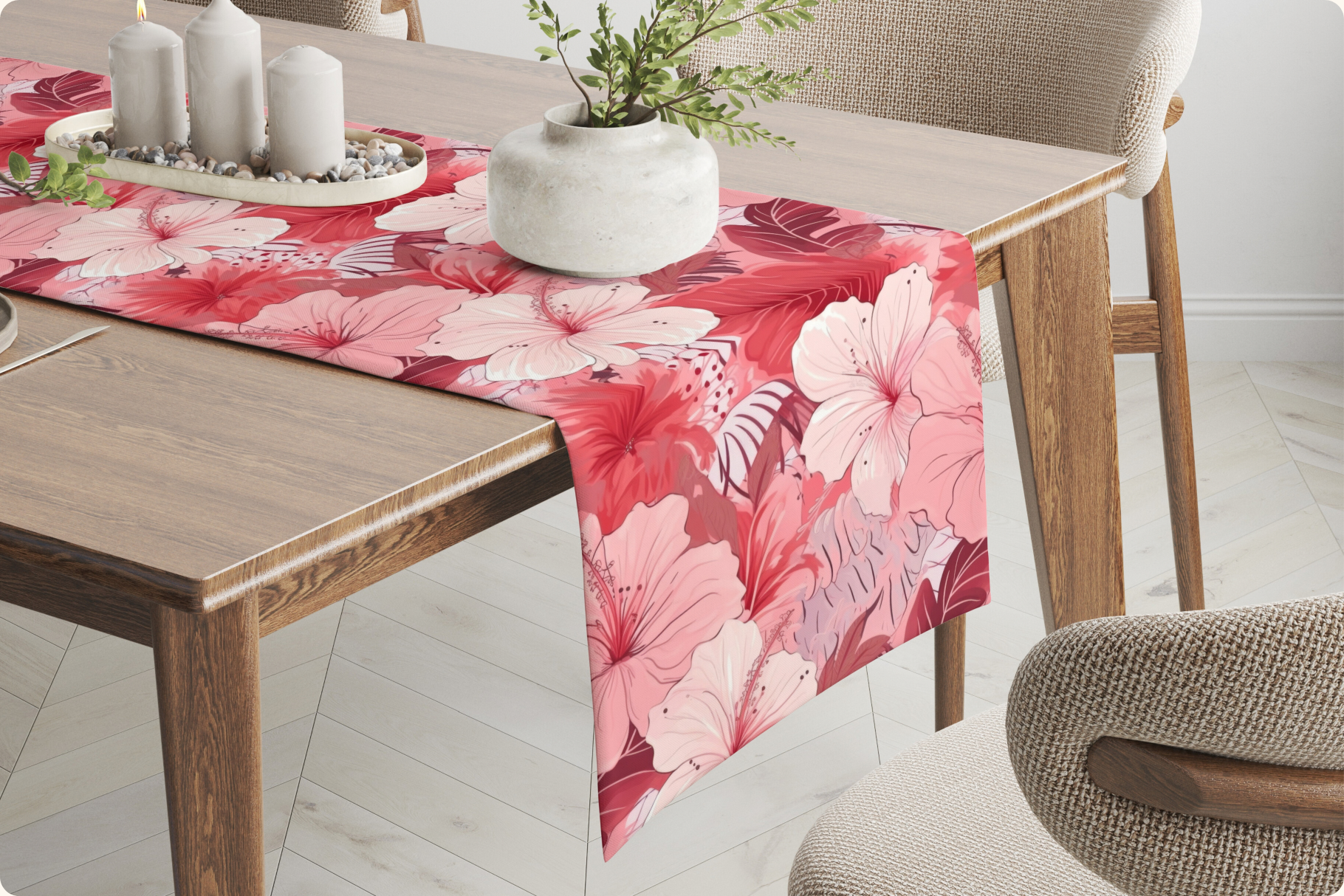 Coral Lagoon Hibiscus Florals: A curated collection of 6 original coral lagoon hibiscus florals seamless patterns. - image 10