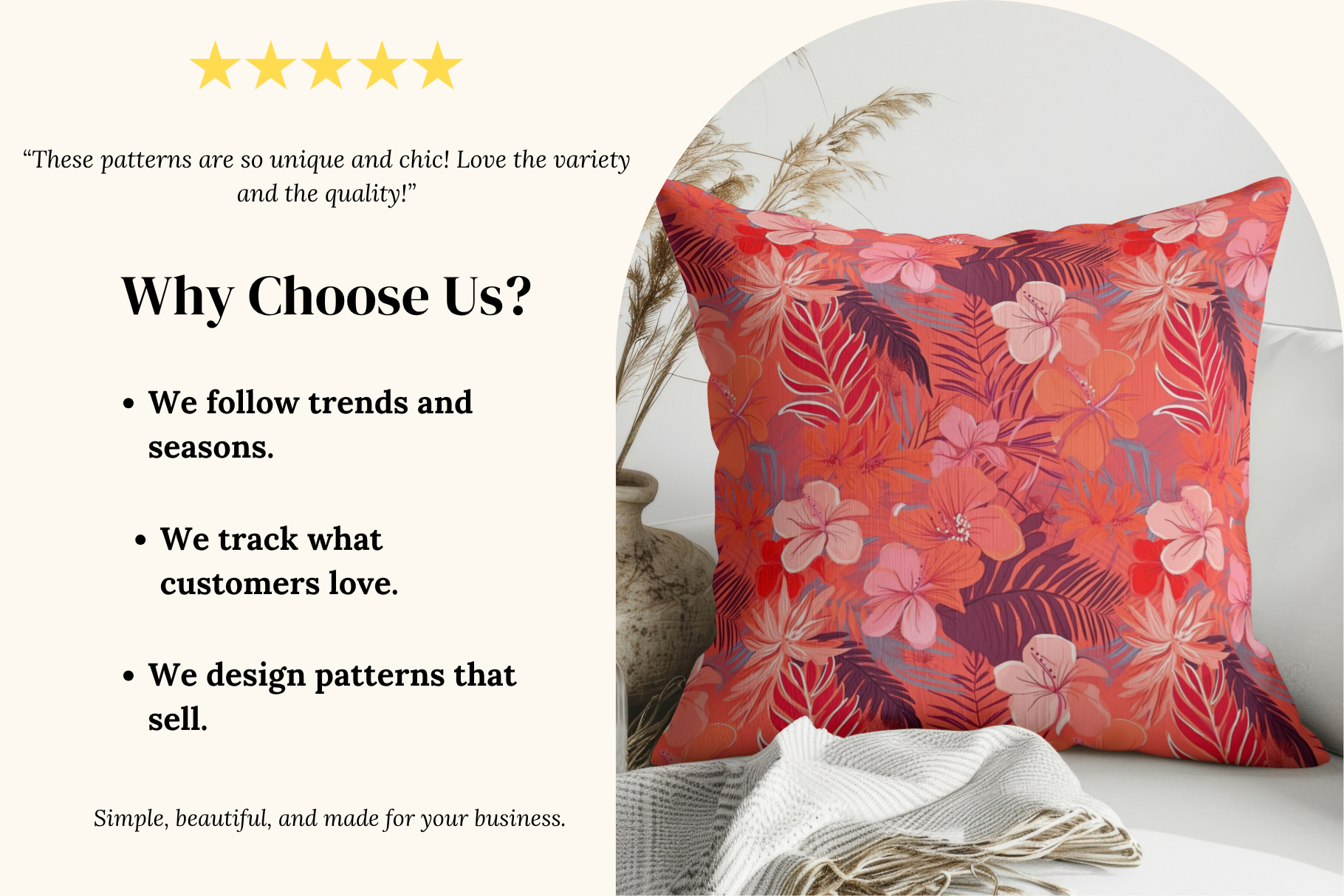 Coral Lagoon Hibiscus Florals: A curated collection of 6 original coral lagoon hibiscus florals seamless patterns. - image 3