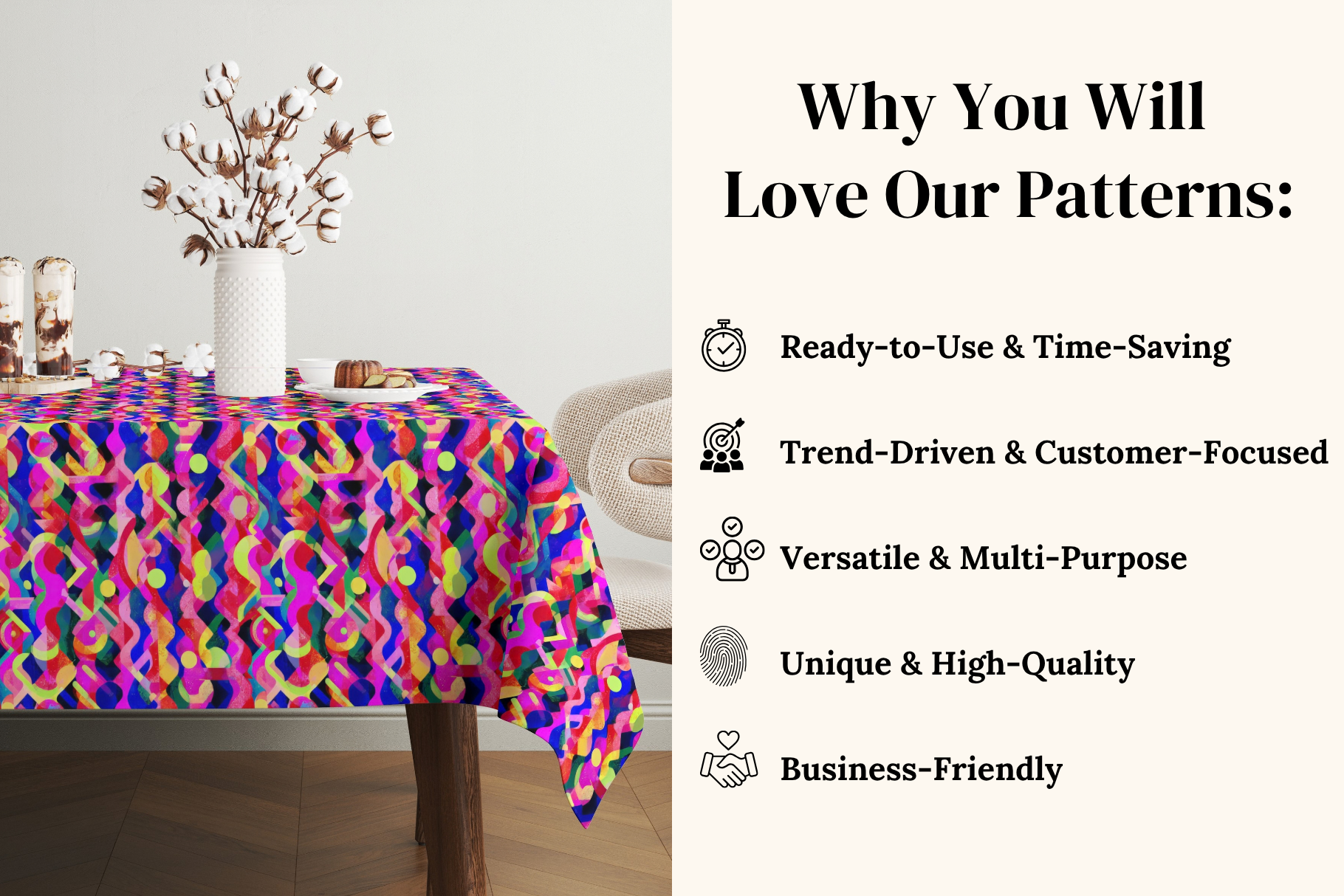 Color Pop Abstract Patterns: A curated collection of 26 original colorful abstract seamless patterns. - image 4