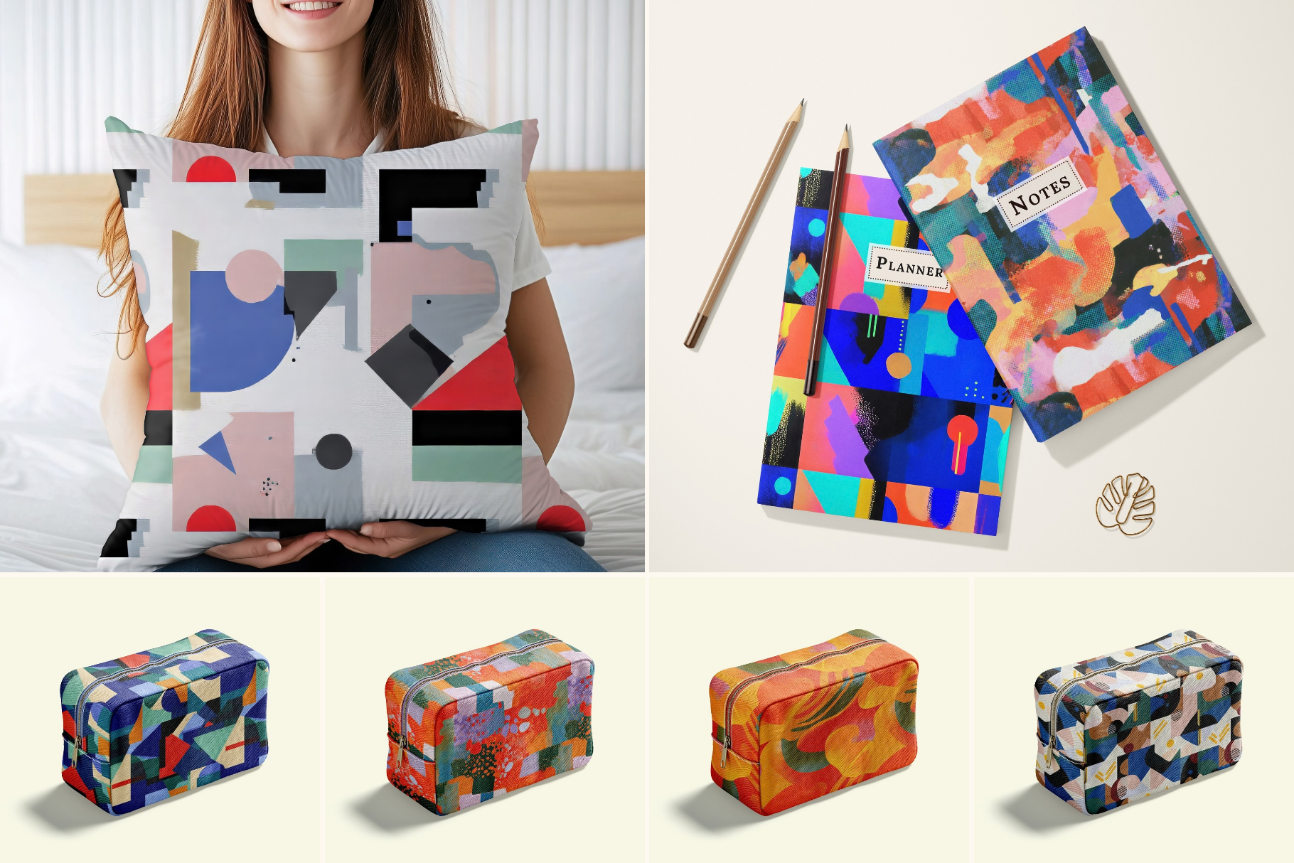 Color Pop Abstract Patterns: A curated collection of 26 original colorful abstract seamless patterns. - image 5