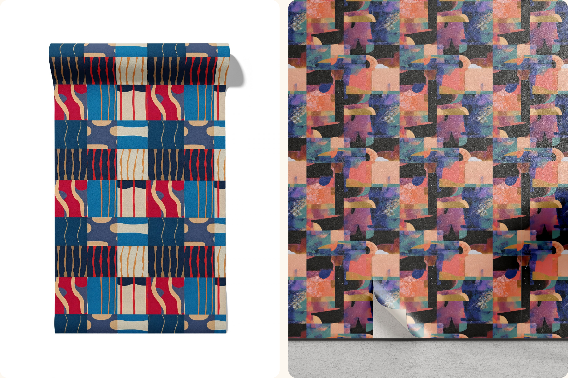Color Pop Abstract Patterns: A curated collection of 26 original colorful abstract seamless patterns. - image 8