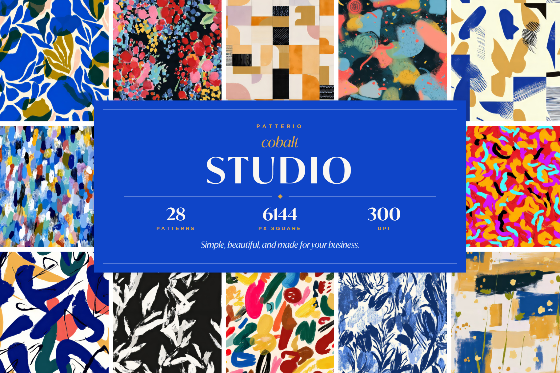 Cobalt Studio Abstract Patterns