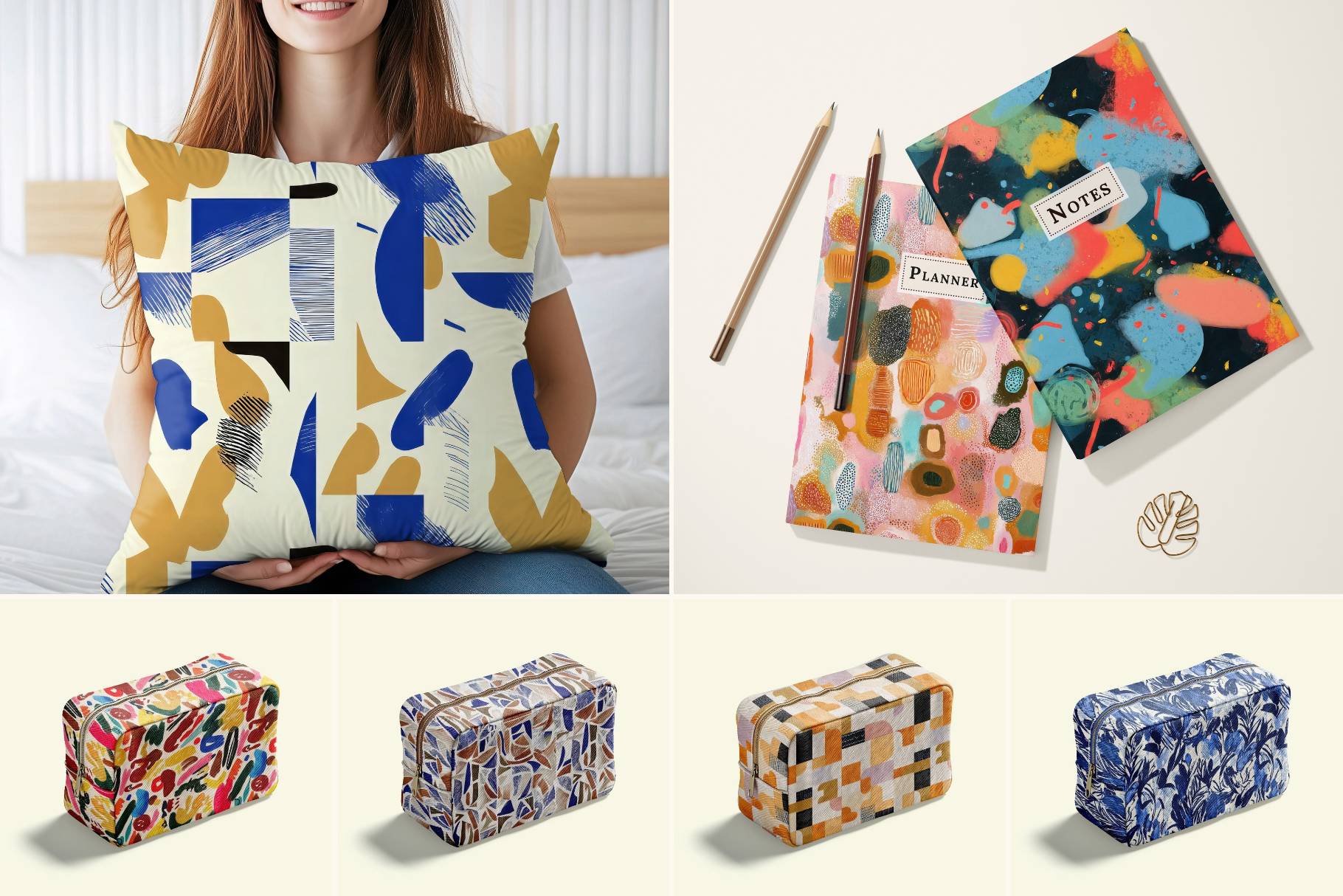 Cobalt Studio Abstract Patterns: A curated collection of 28 original painterly abstract seamless patterns. - image 5