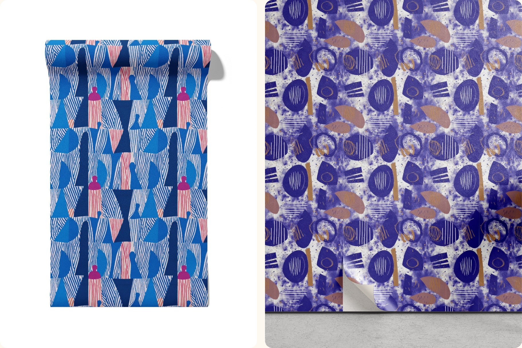 Cobalt Studio Abstract Patterns: A curated collection of 28 original painterly abstract seamless patterns. - image 8