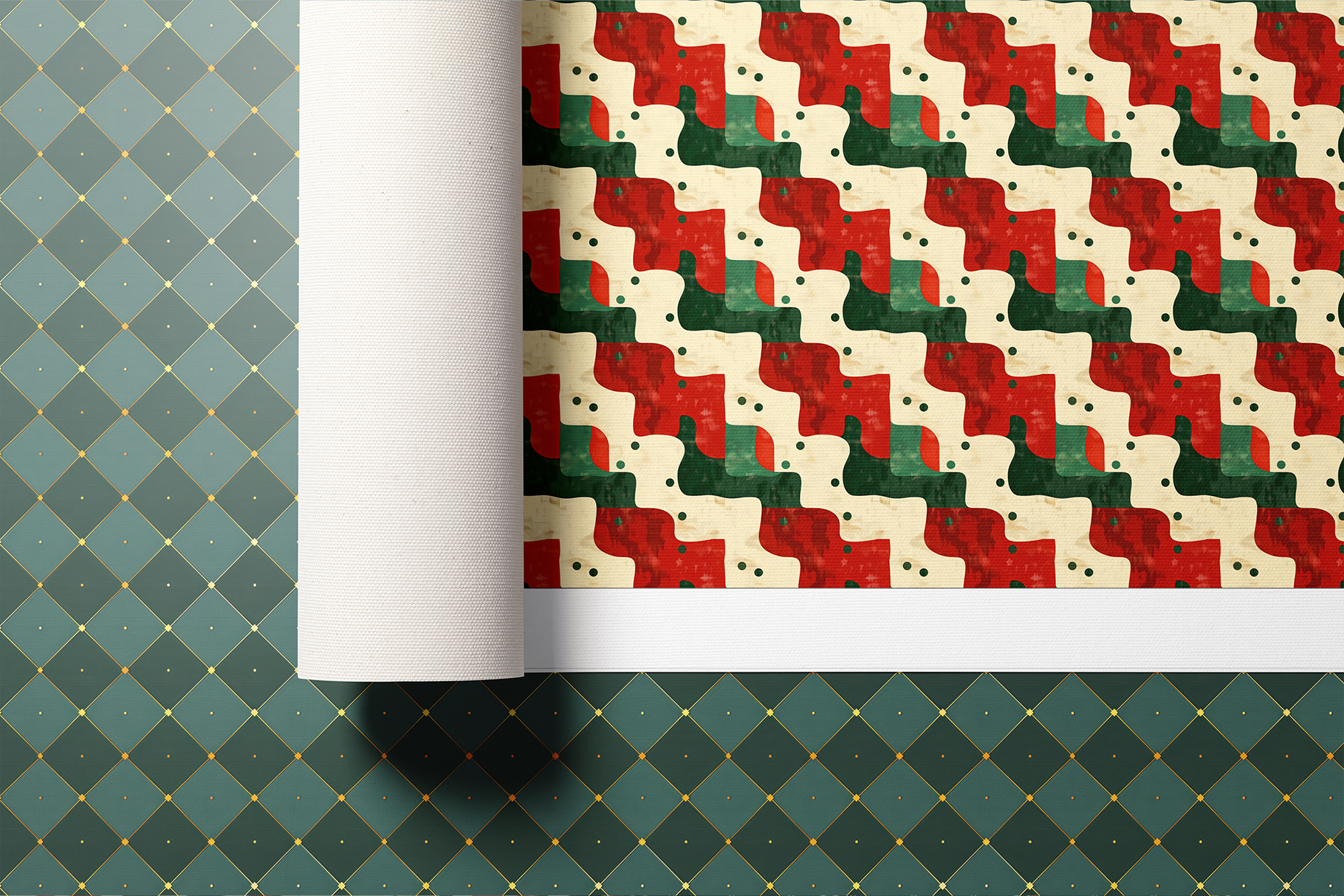 Christmas Abstract Patterns, part 1: A curated collection of 14 original Christmas geometric seamless patterns. - image 8