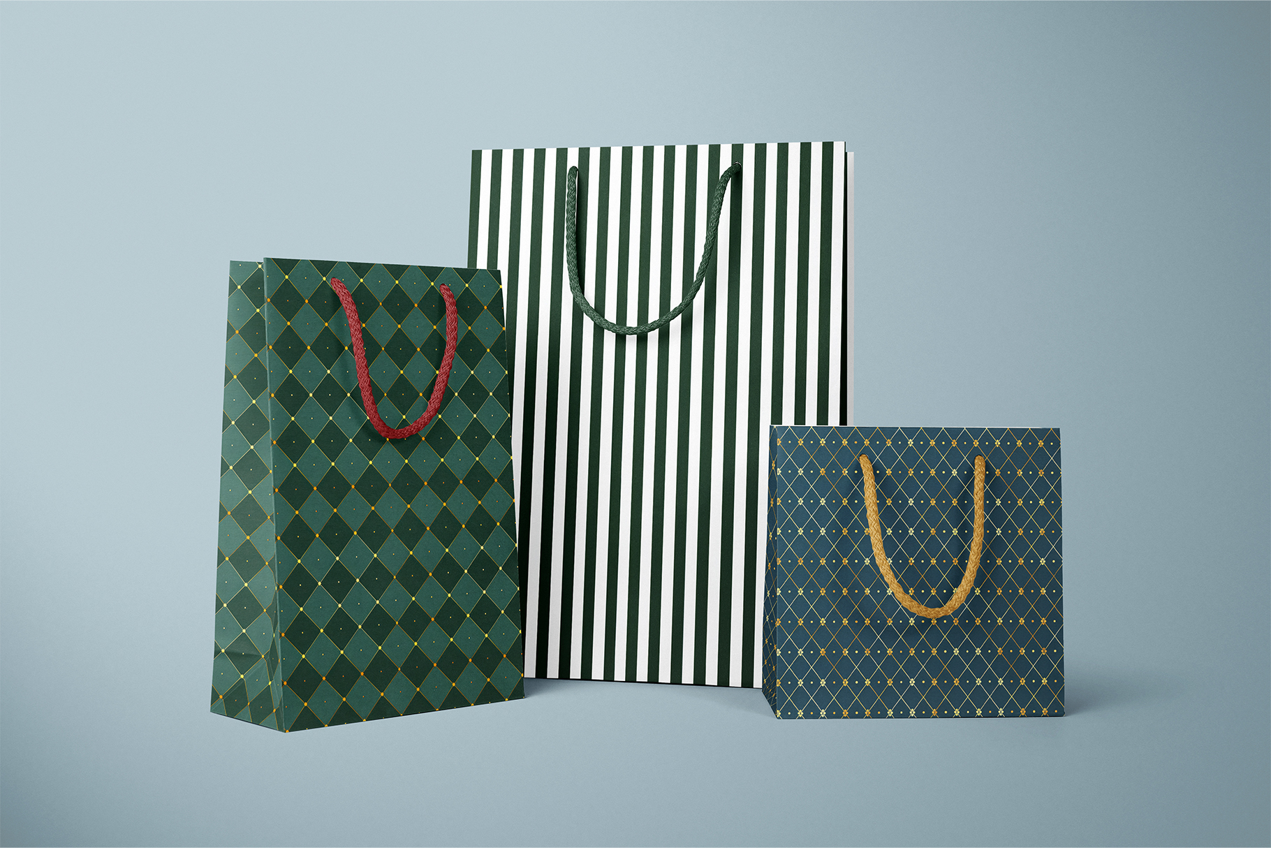 Christmas Abstract Patterns, part 1: A curated collection of 14 original Christmas geometric seamless patterns. - image 9