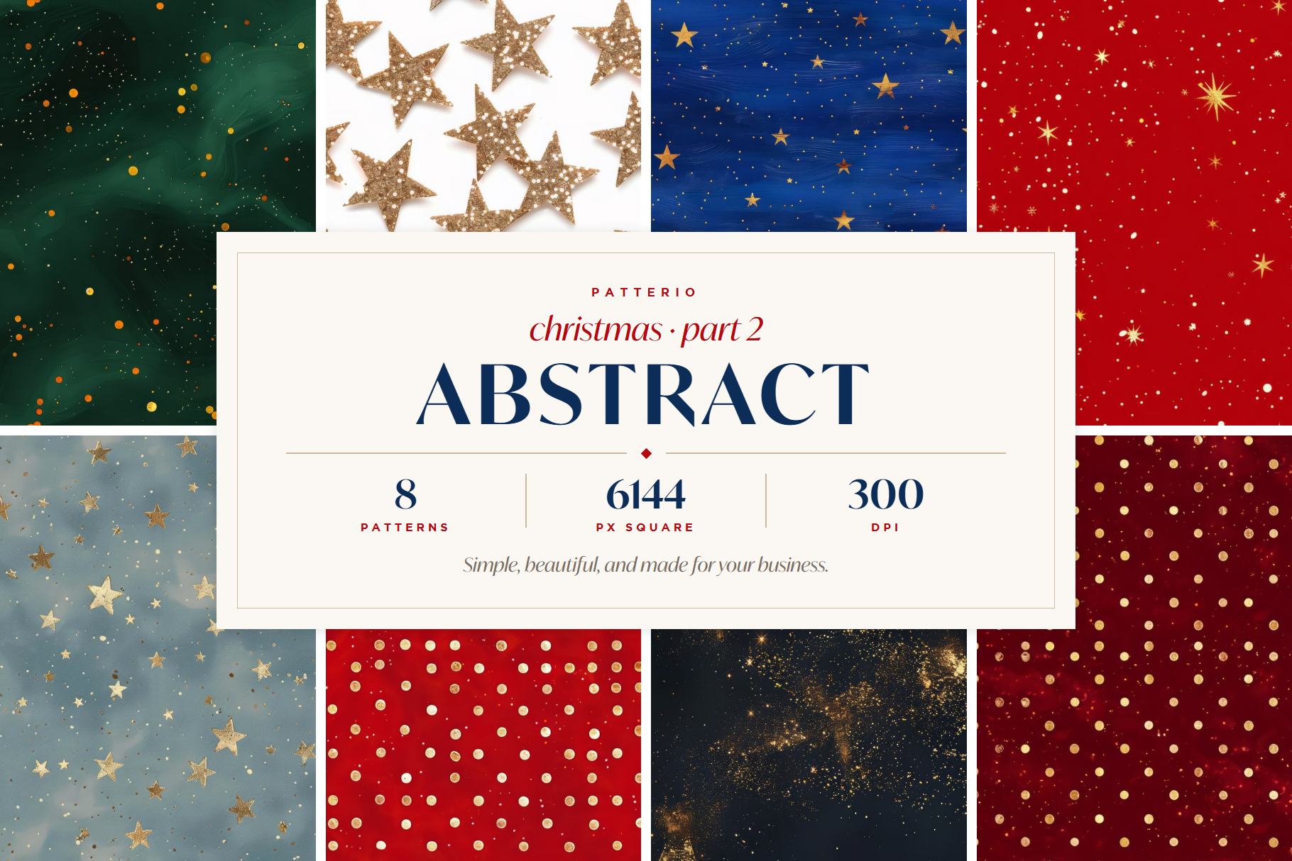 Christmas Abstract Patterns, part 2