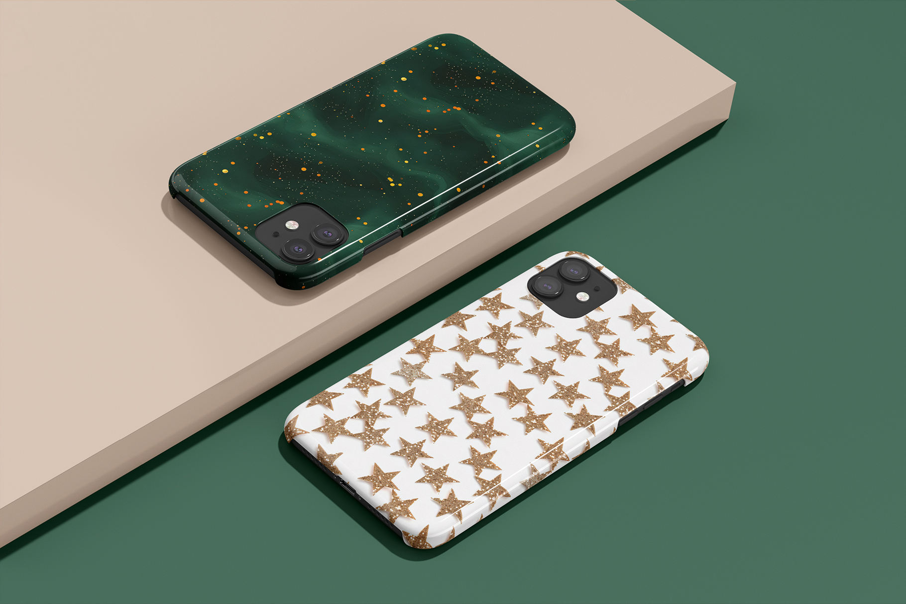 Christmas Abstract Patterns, part 2: A curated collection of 8 original Christmas stars and dots seamless patterns. - image 8