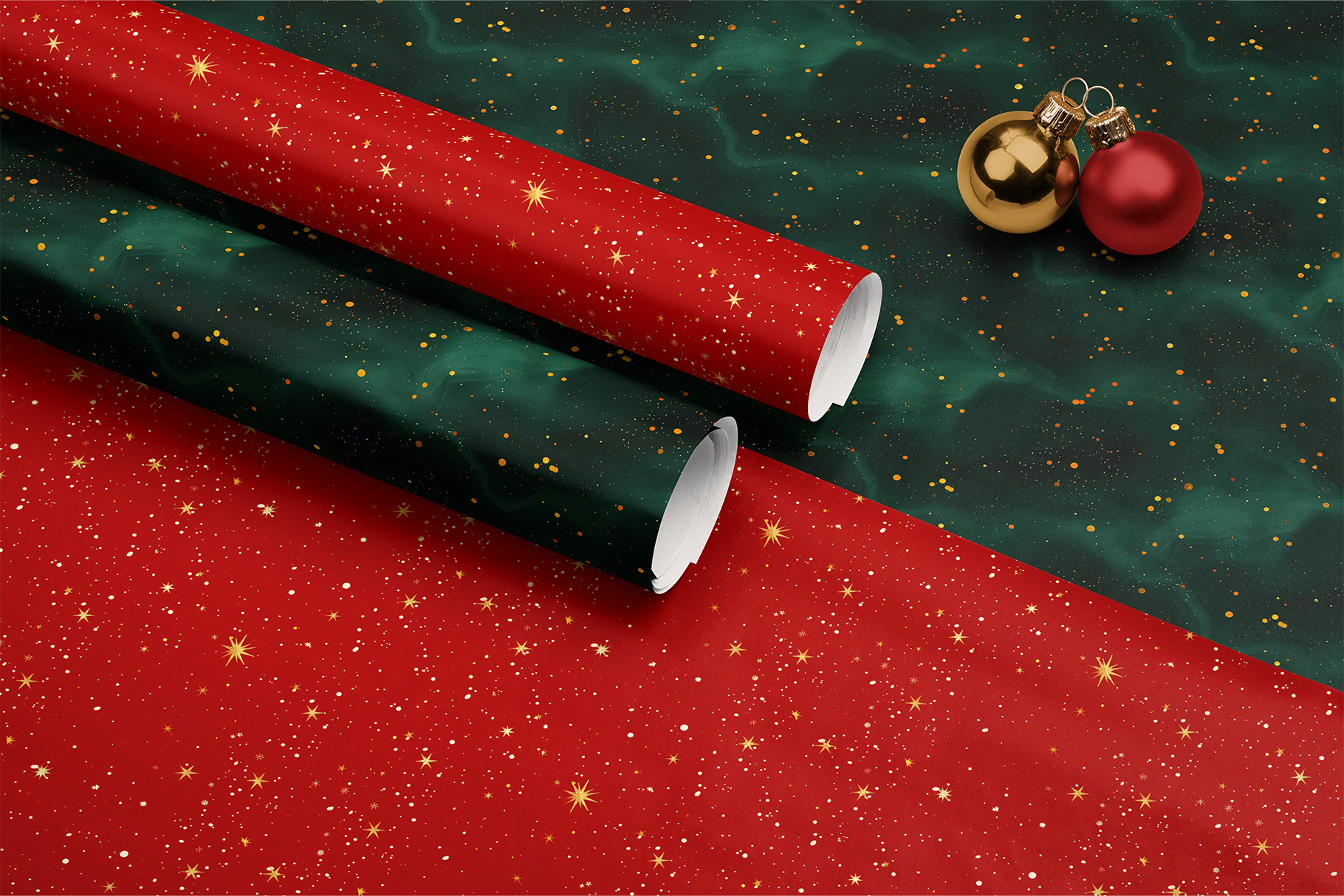 Christmas Abstract Patterns, part 2: A curated collection of 8 original Christmas stars and dots seamless patterns. - image 9