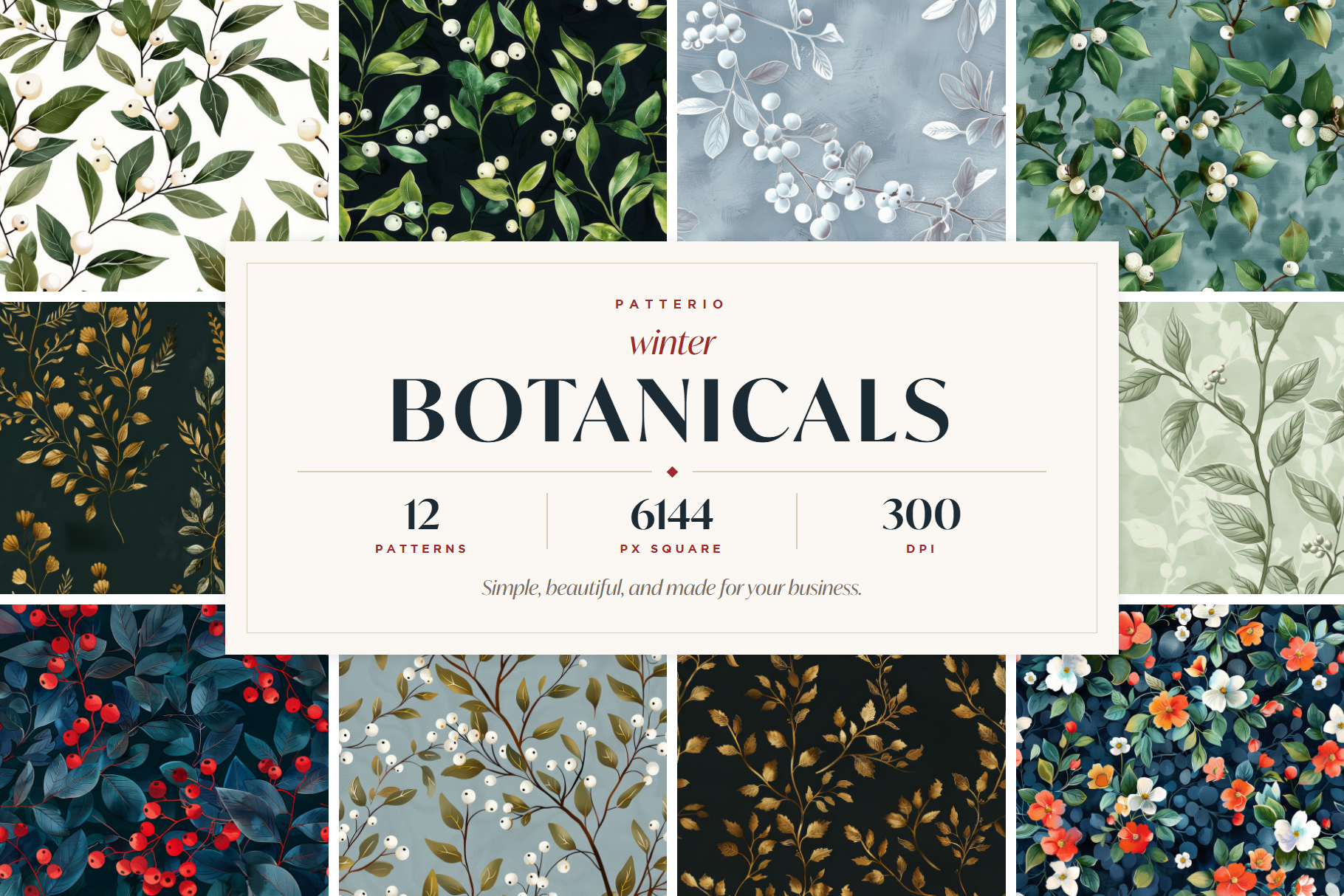Winter Botanical Patterns