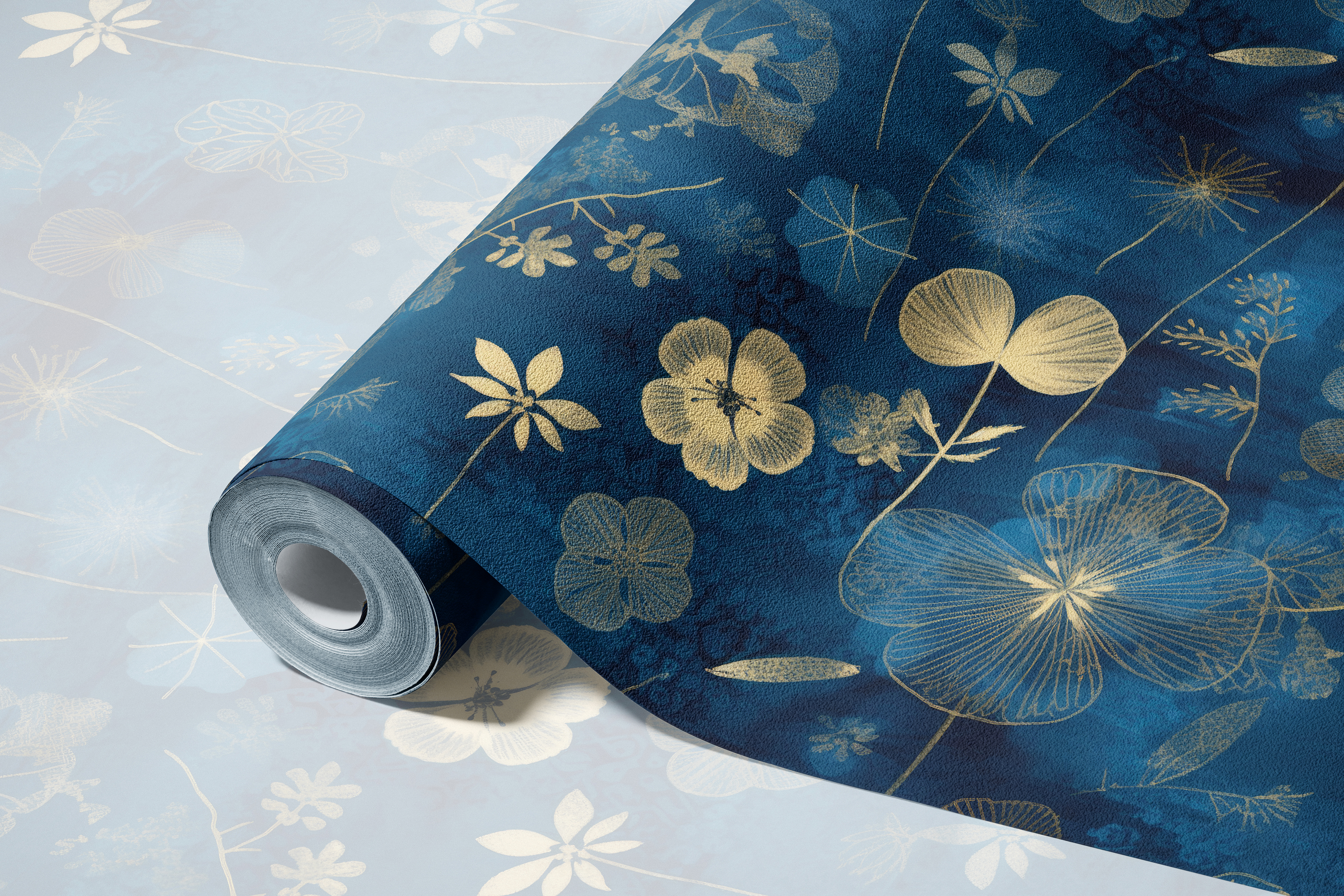 Cyanotype Botanical Patterns: A curated collection of 8 original cyanotype botanical seamless patterns. - image 5