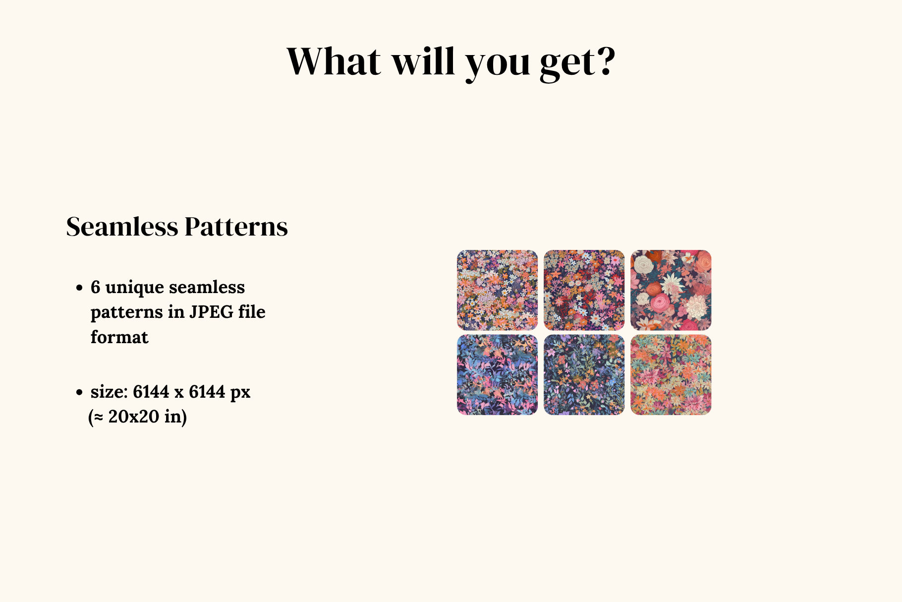 Ditsy Florals Patterns: A curated collection of 6 original ditsy floral seamless patterns. - image 2