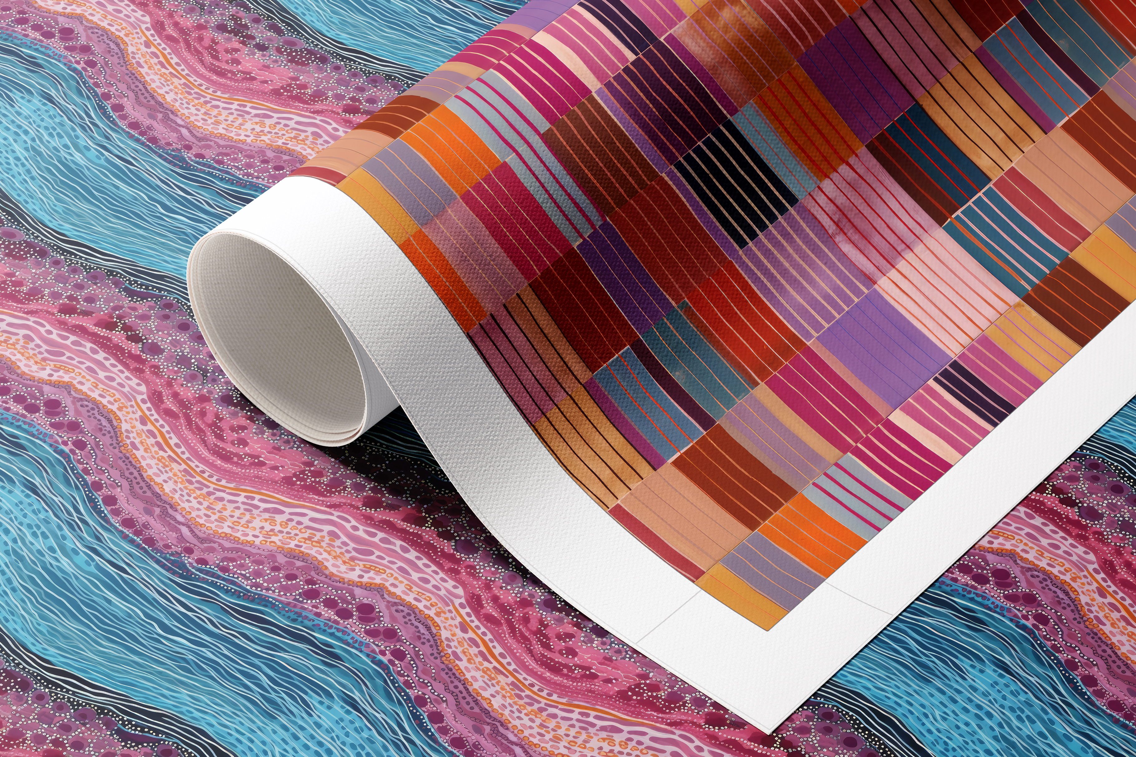 Abstract Patterns, part 2: A curated collection of 12 original abstract painted seamless patterns. - image 8