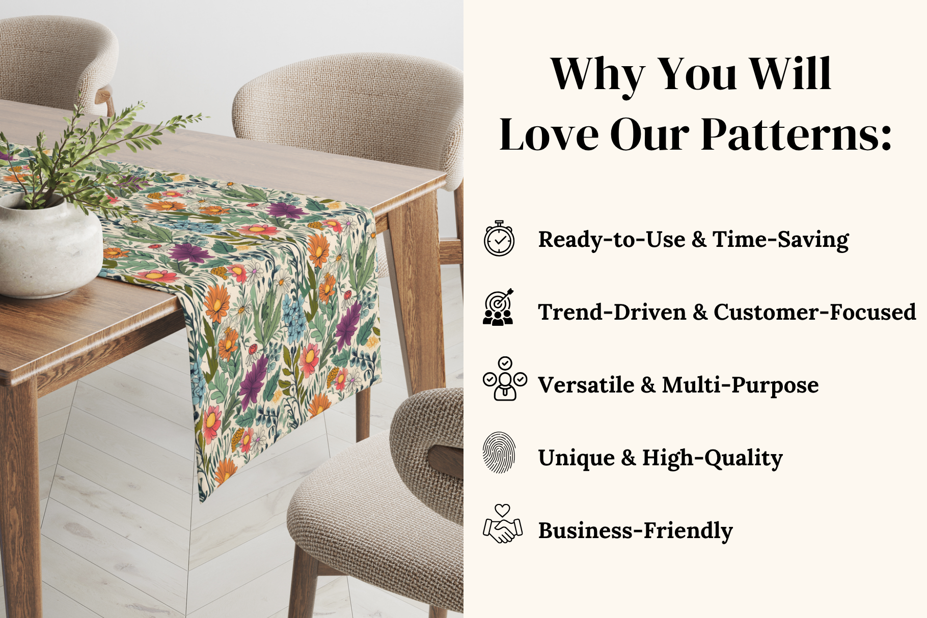 Summer Floral Patterns: A curated collection of 6 original summer floral seamless patterns. - image 4
