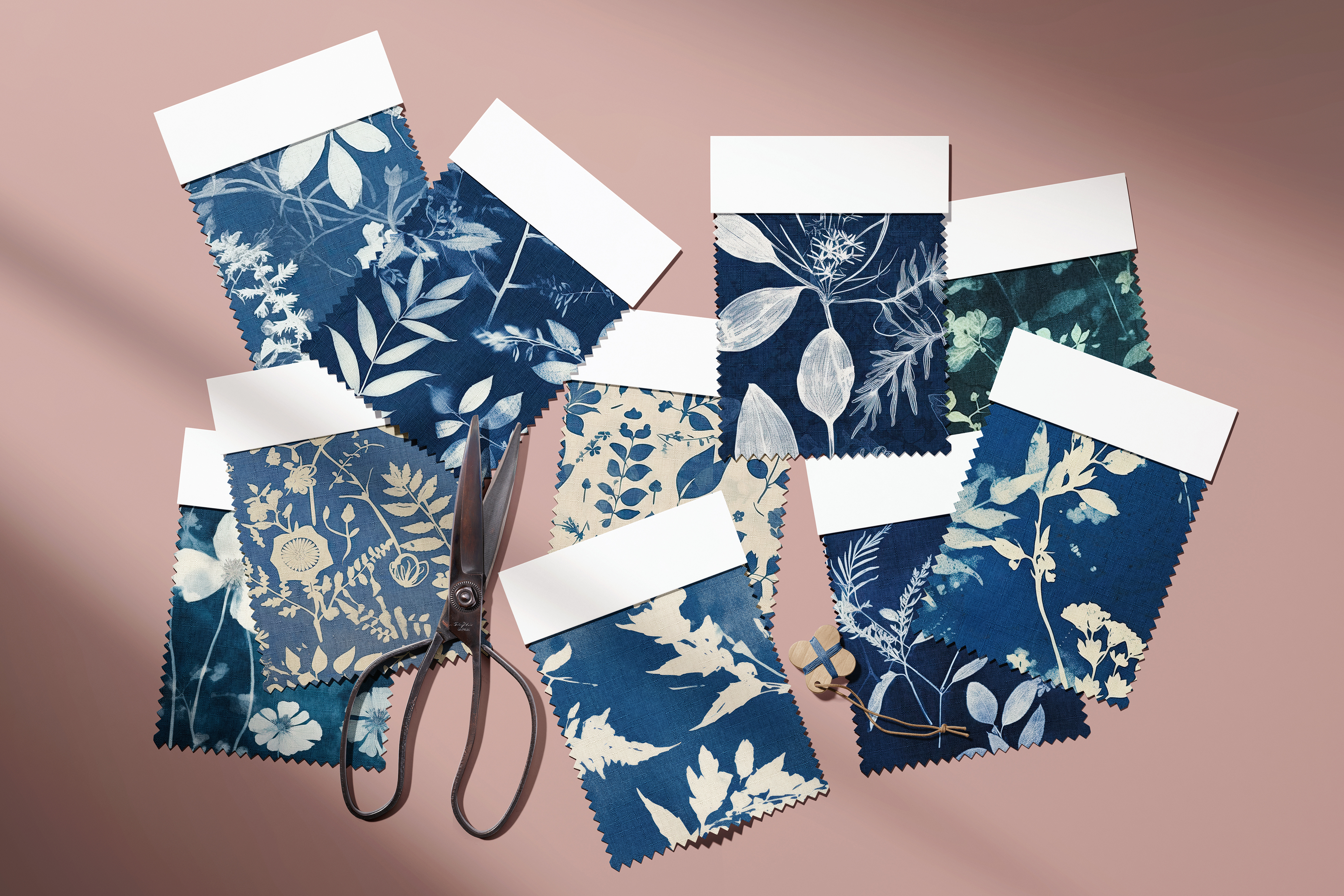 Cyanotype Botanical Patterns, part 2: A curated collection of 12 original cyanotype botanical seamless patterns. - image 8