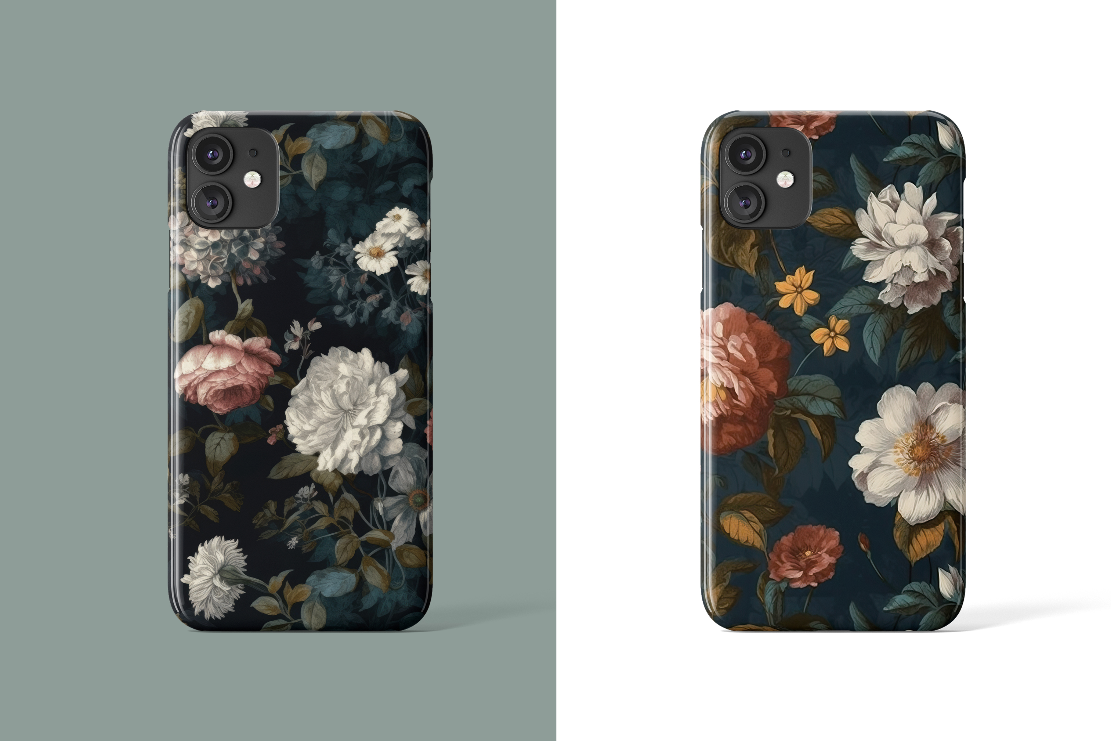 Dutch Dark Floral Patterns: A curated collection of 6 original dutch dark floral seamless patterns. - image 6