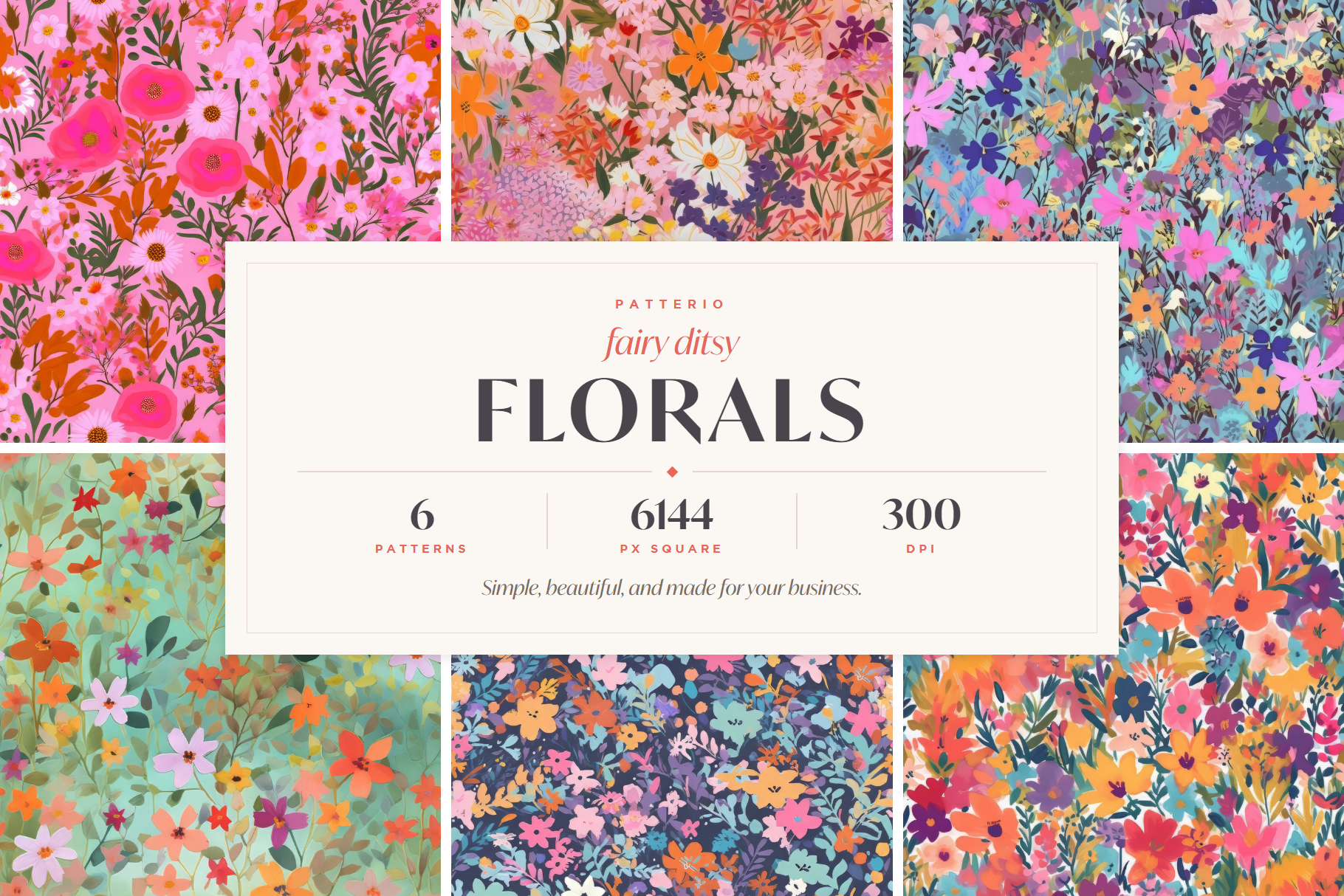 Fairy Ditsy Floral Patterns