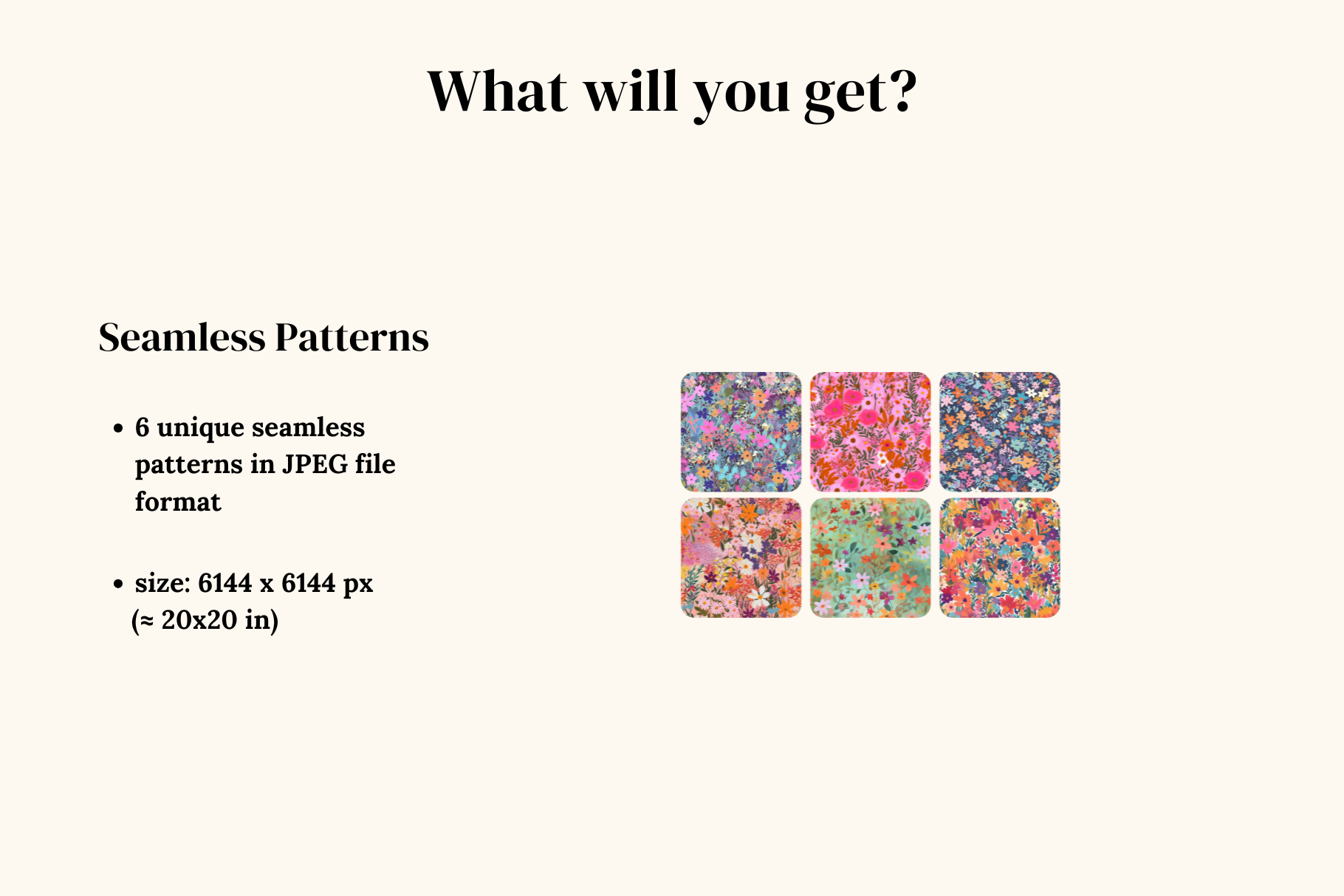 Fairy Ditsy Floral Patterns: A curated collection of 6 original fairy ditsy floral seamless patterns. - image 2