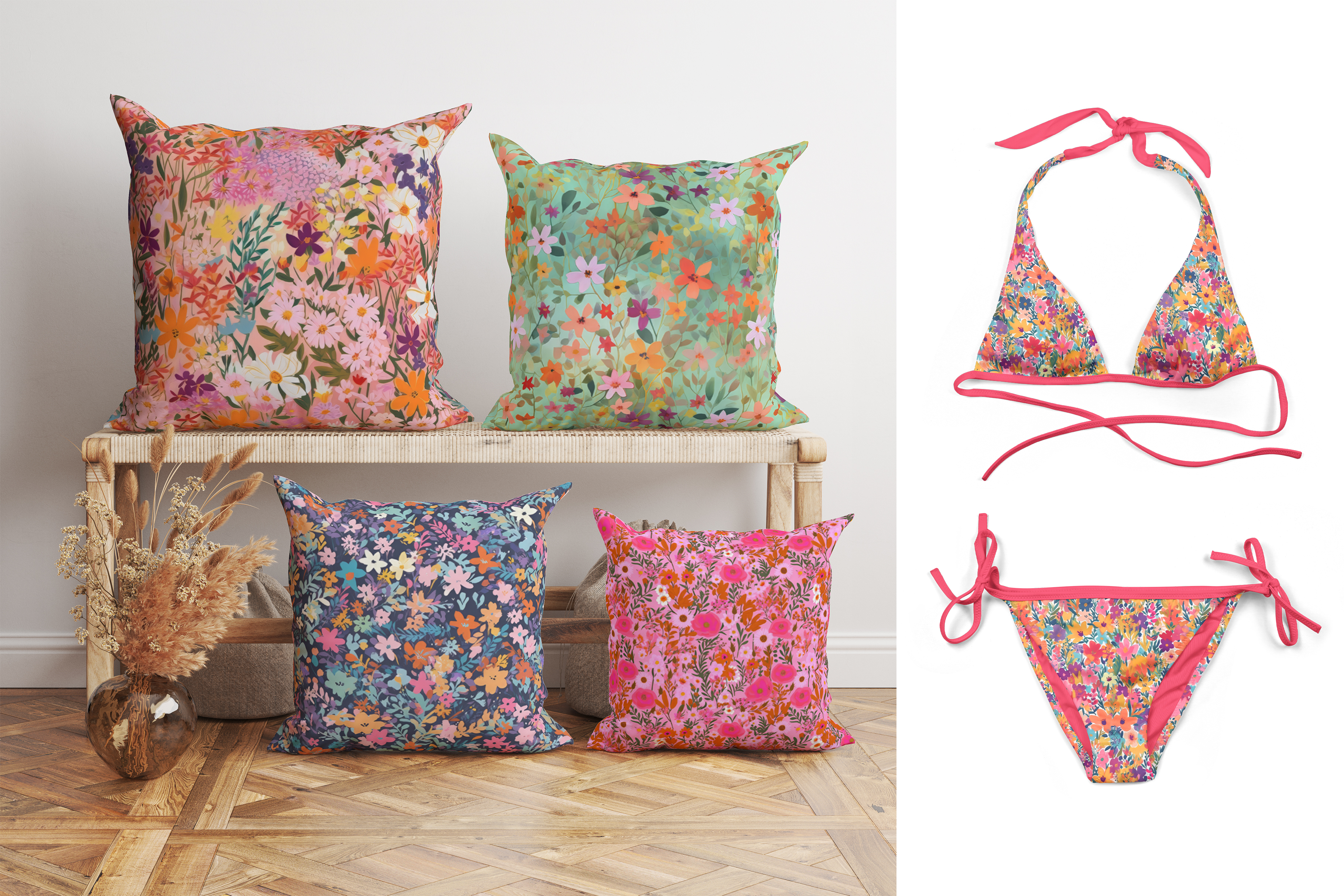 Fairy Ditsy Floral Patterns: A curated collection of 6 original fairy ditsy floral seamless patterns. - image 9