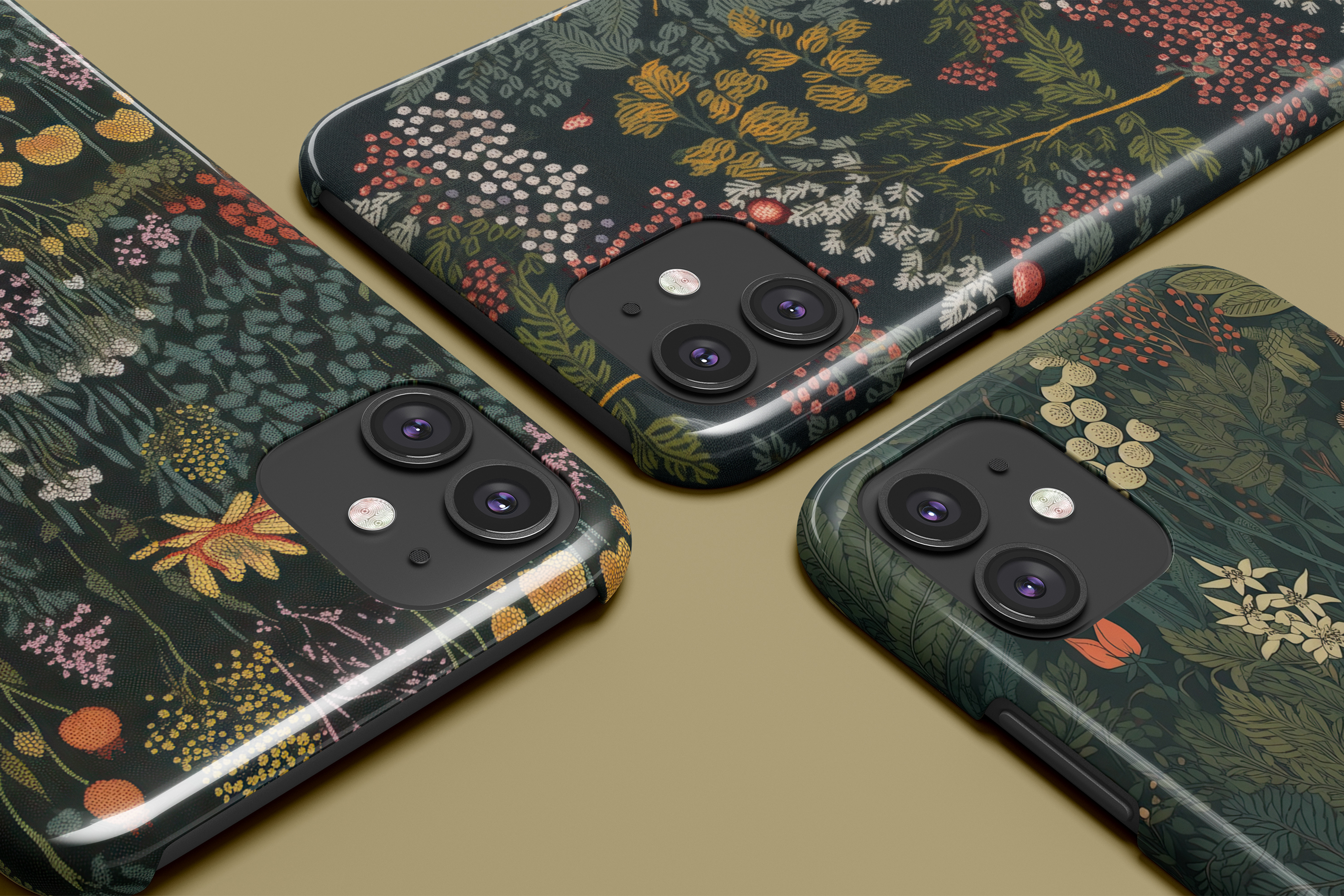 Dark Whimsical Forest Patterns: A curated collection of 6 original dark whimsical forest seamless patterns. - image 8