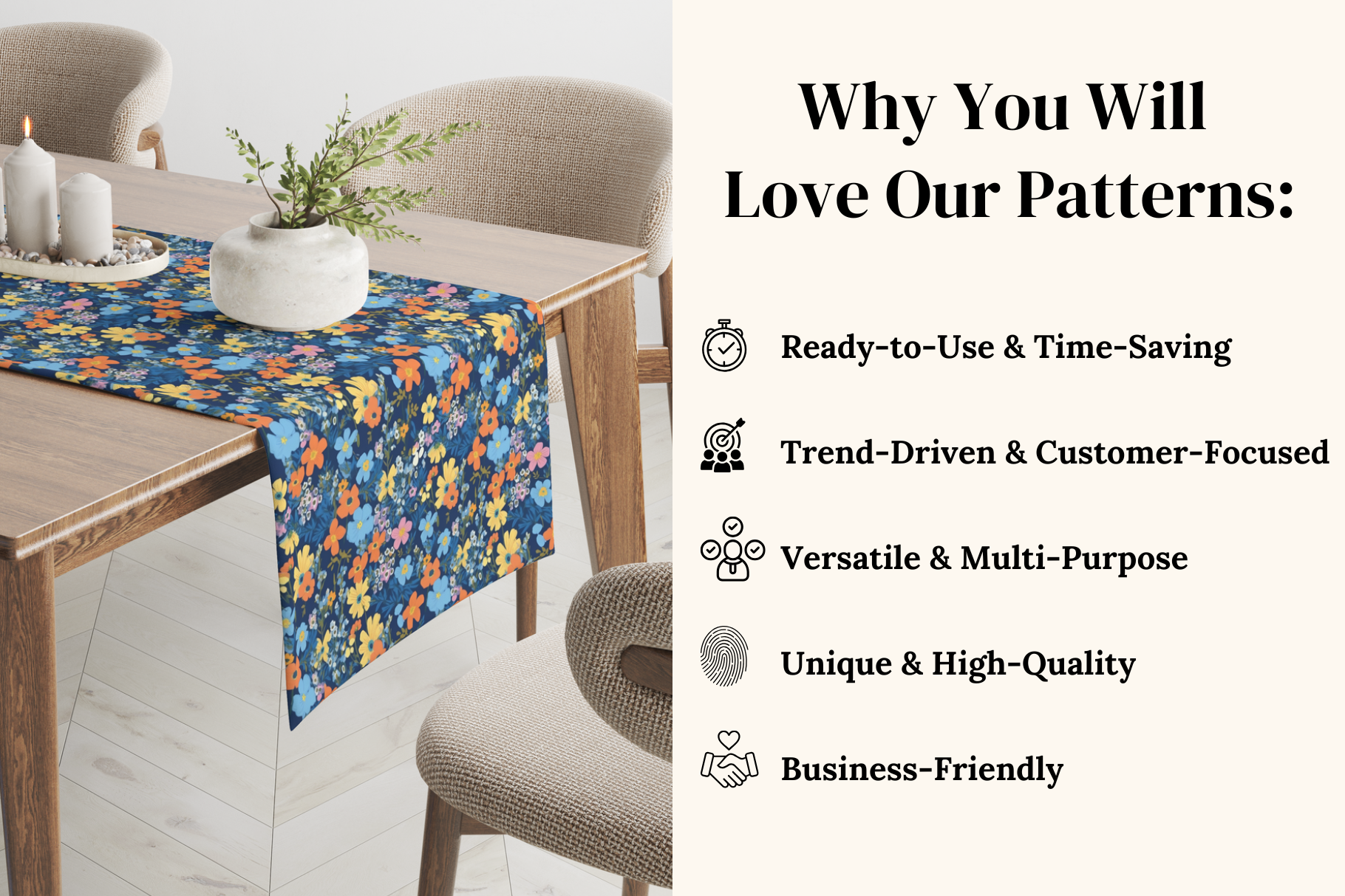 Whimsical Ditsy Floral Patterns: A curated collection of 6 original whimsical ditsy floral seamless patterns. - image 4