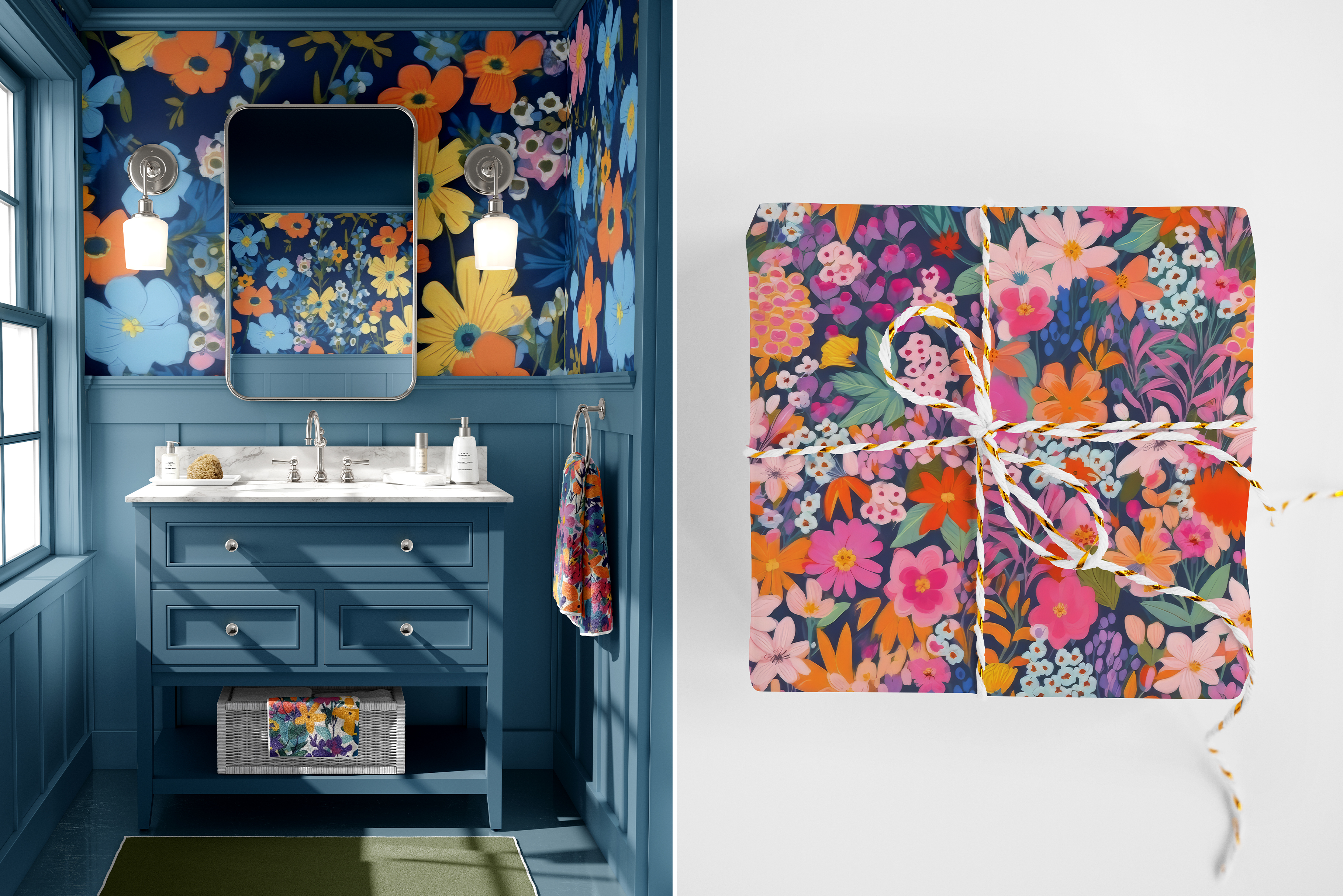 Whimsical Ditsy Floral Patterns: A curated collection of 6 original whimsical ditsy floral seamless patterns. - image 9