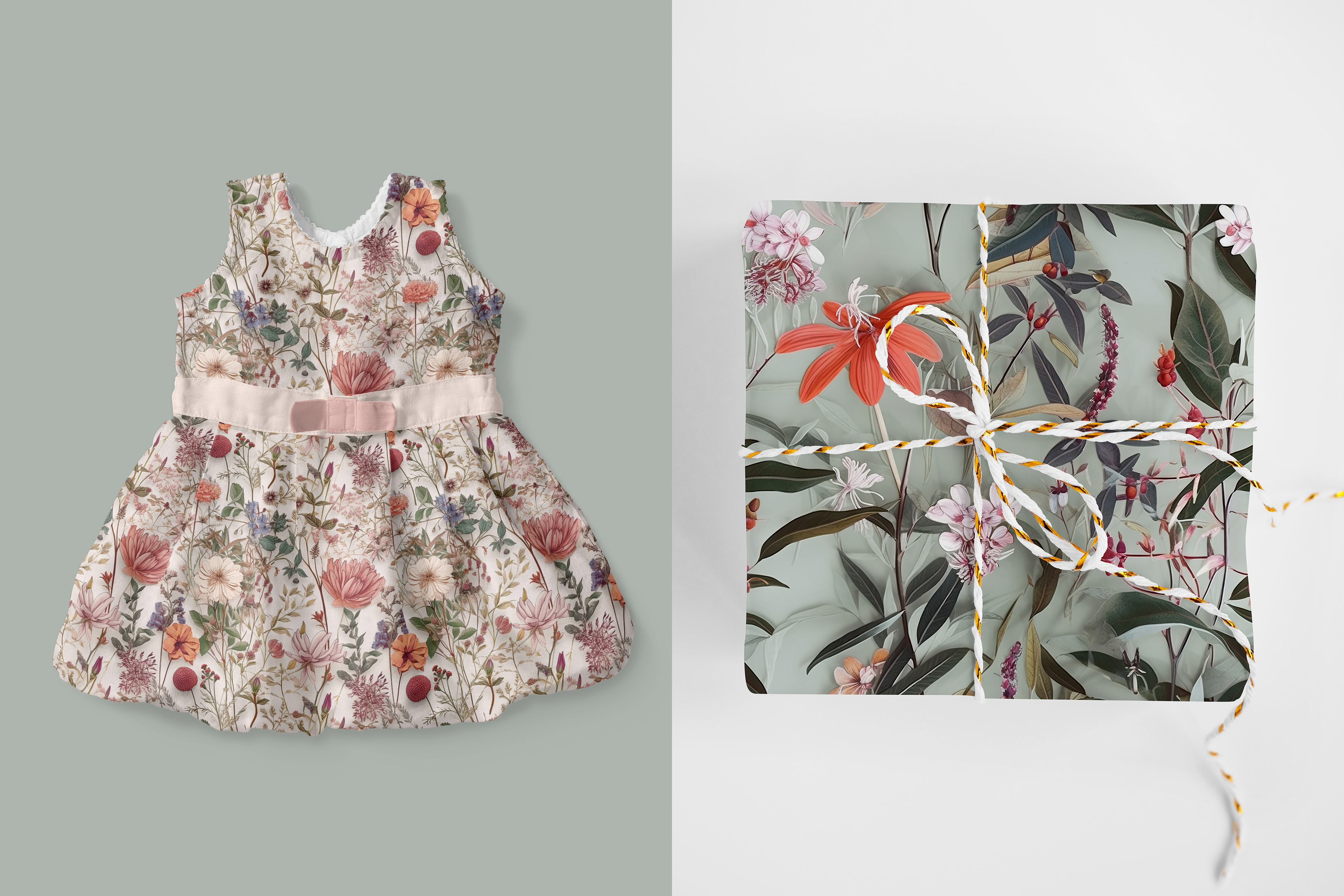 Paper Cut Floral Patterns: A curated collection of 6 original paper cut floral seamless patterns. - image 10