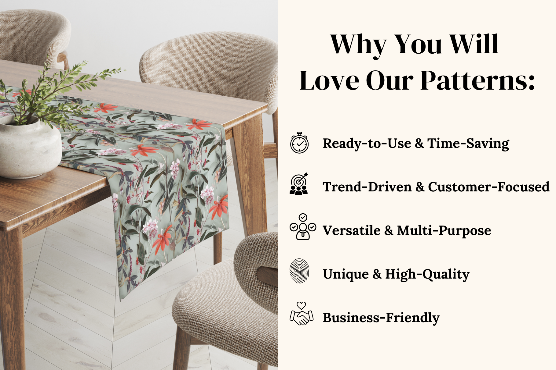 Paper Cut Floral Patterns: A curated collection of 6 original paper cut floral seamless patterns. - image 4