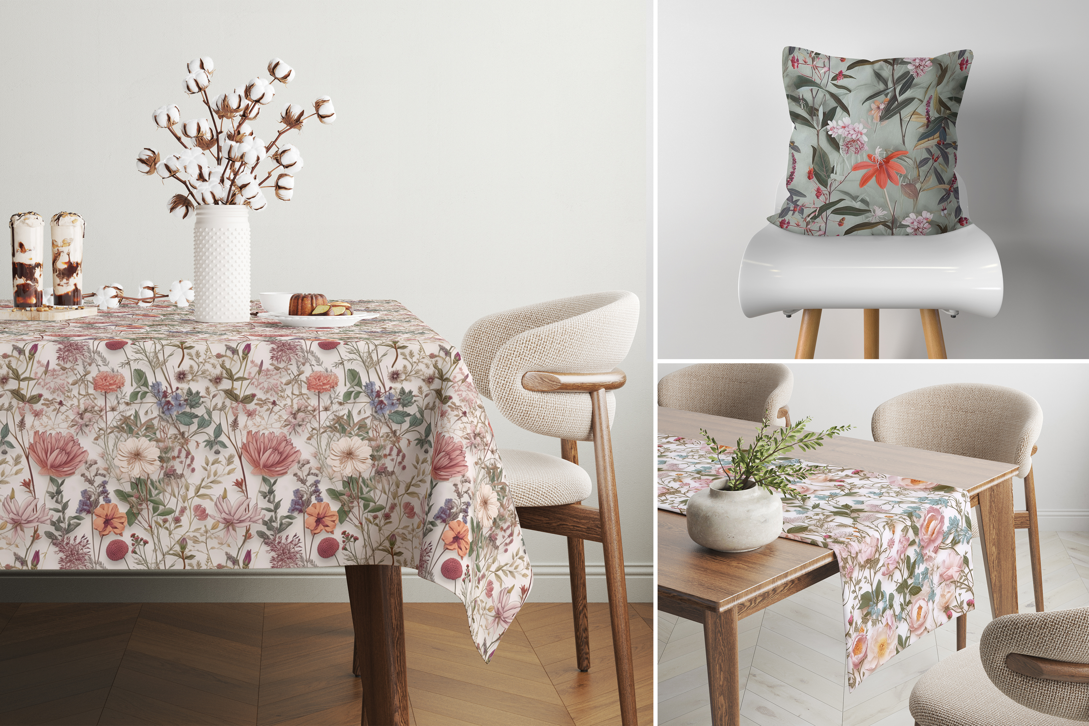 Paper Cut Floral Patterns: A curated collection of 6 original paper cut floral seamless patterns. - image 5