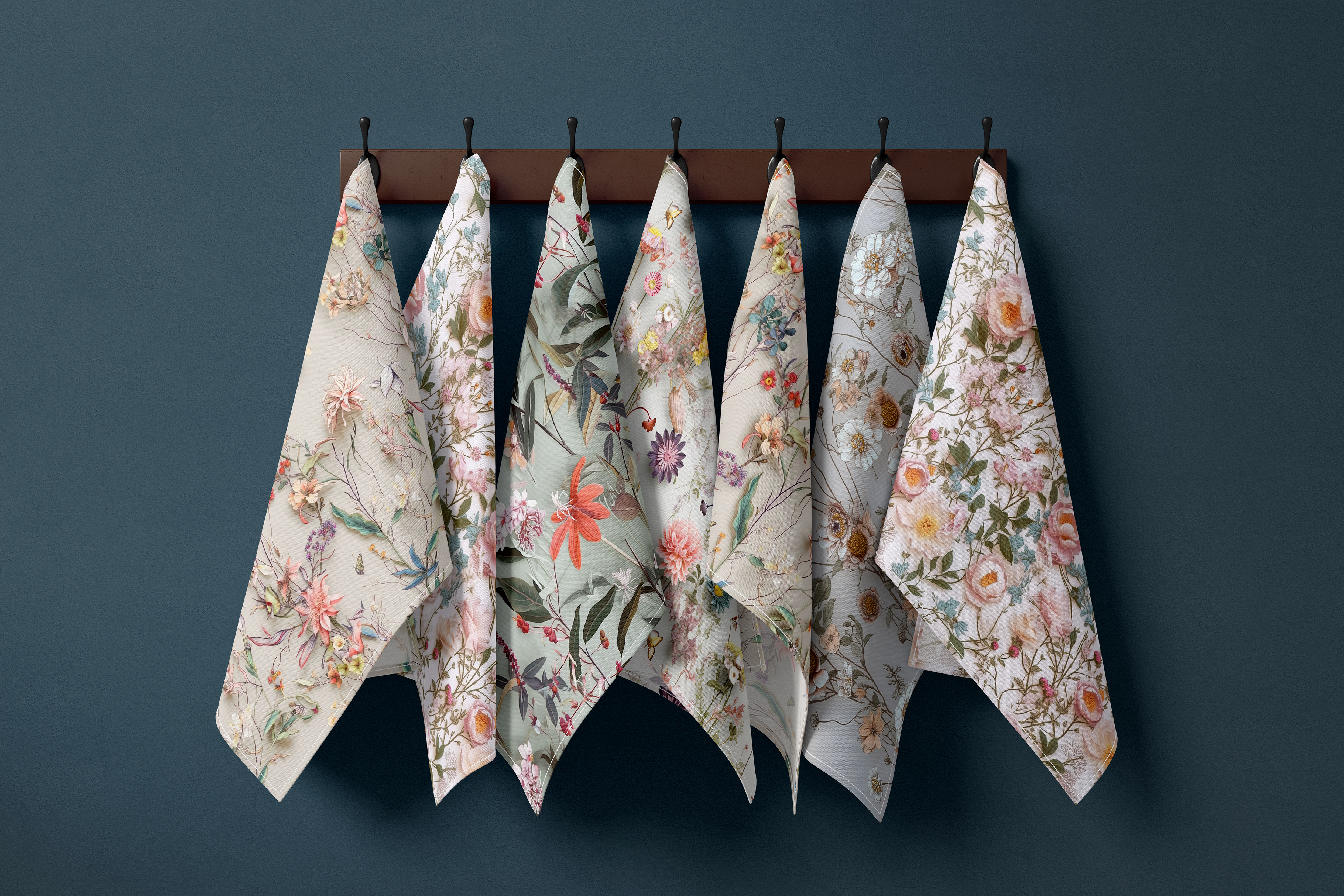 Paper Cut Floral Patterns: A curated collection of 6 original paper cut floral seamless patterns. - image 7