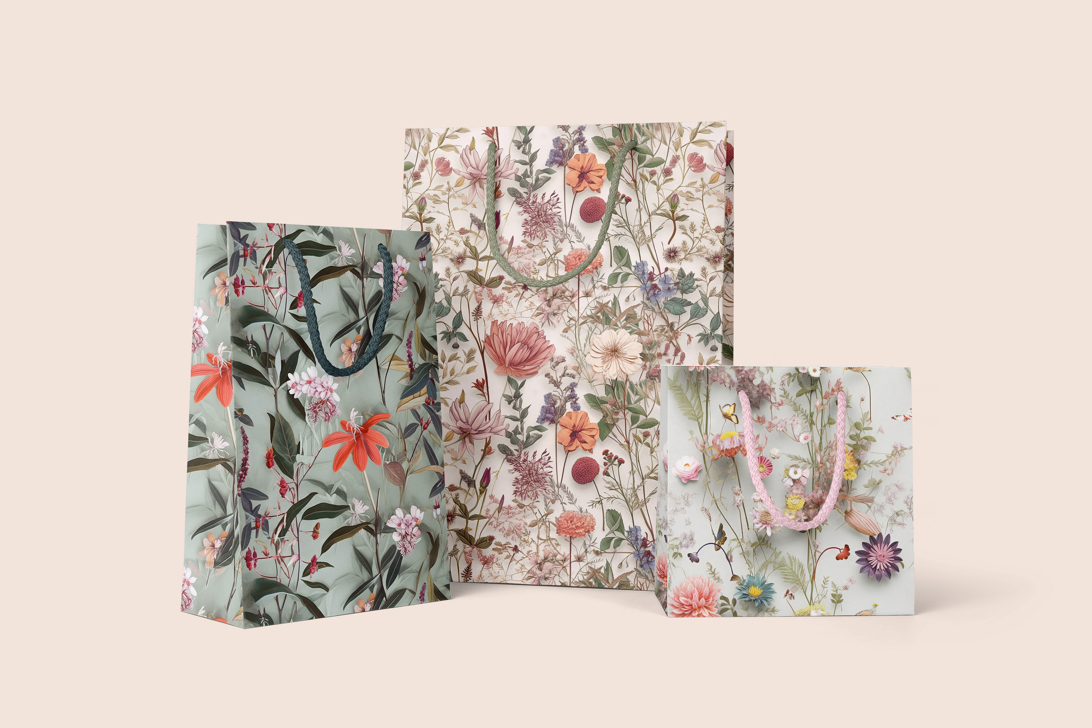 Paper Cut Floral Patterns: A curated collection of 6 original paper cut floral seamless patterns. - image 9