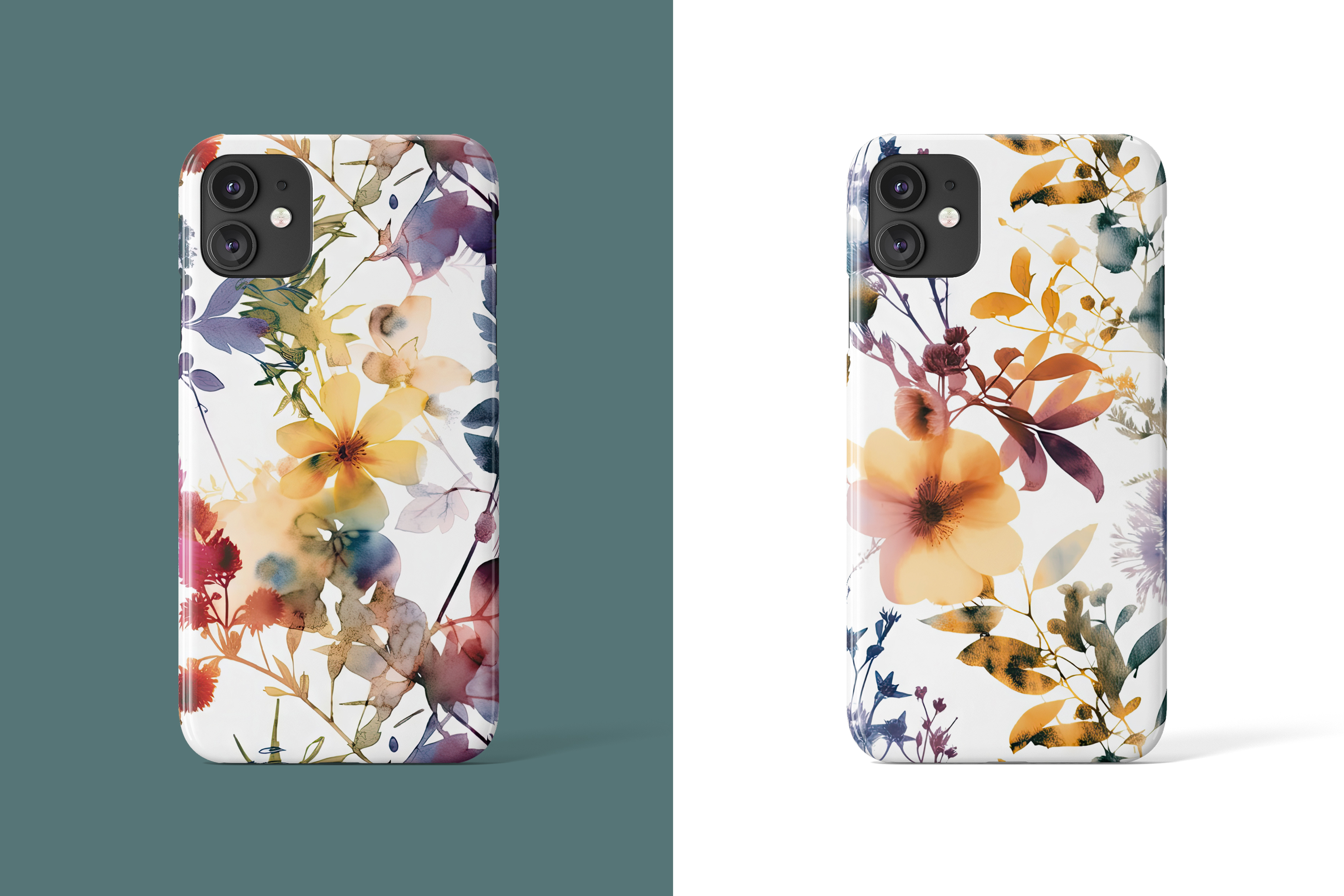 Ink Floral Patterns: A curated collection of 8 original ink floral seamless patterns. - image 8