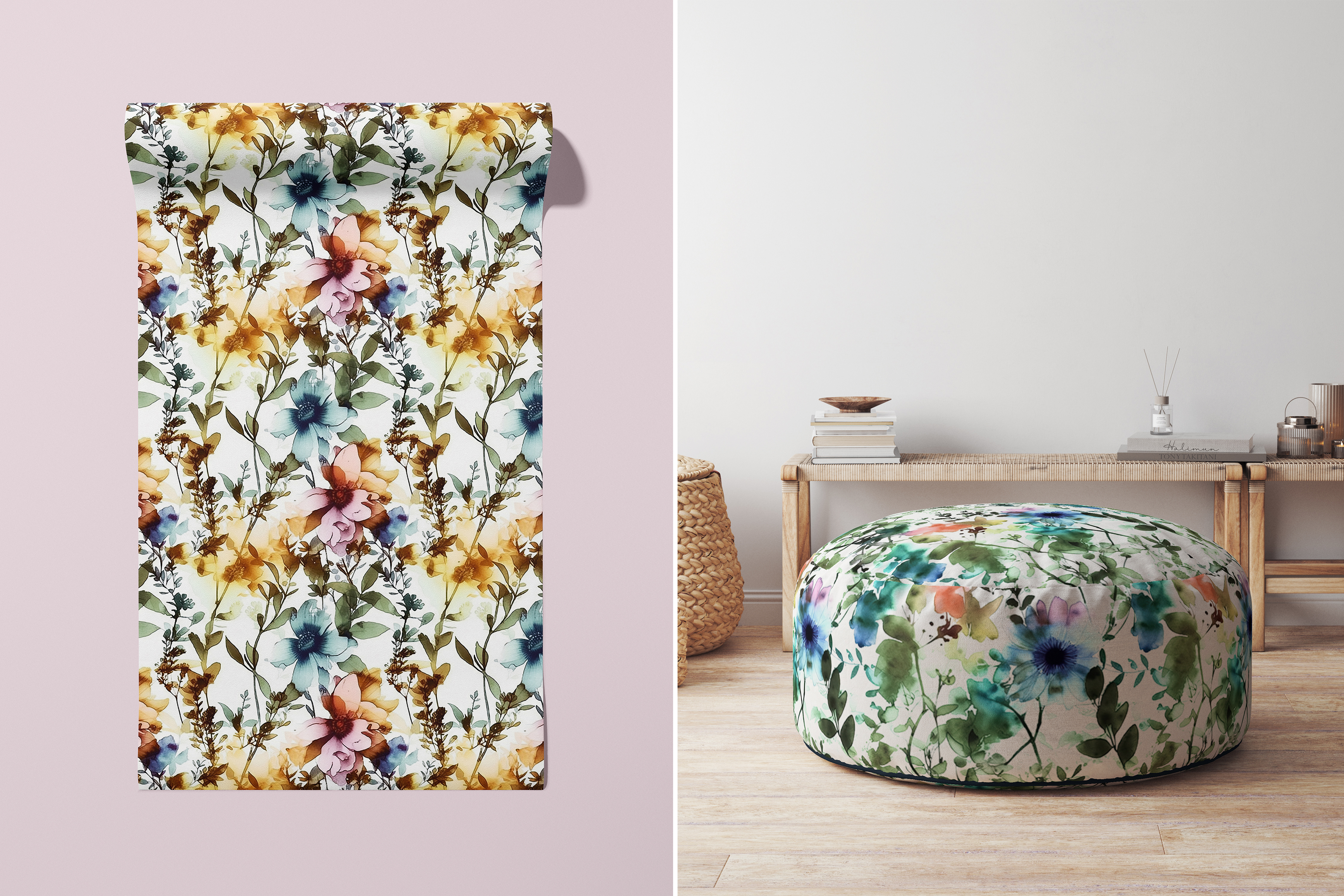 Ink Floral Patterns: A curated collection of 8 original ink floral seamless patterns. - image 9