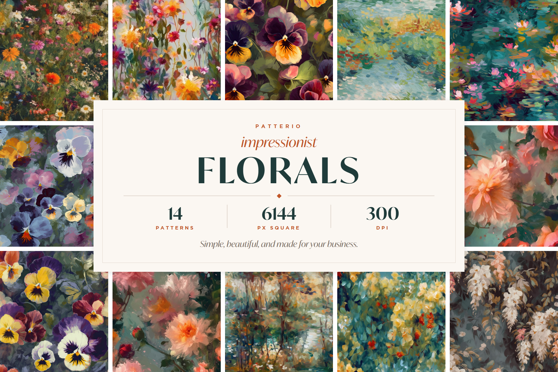 Impressionist Floral Patterns