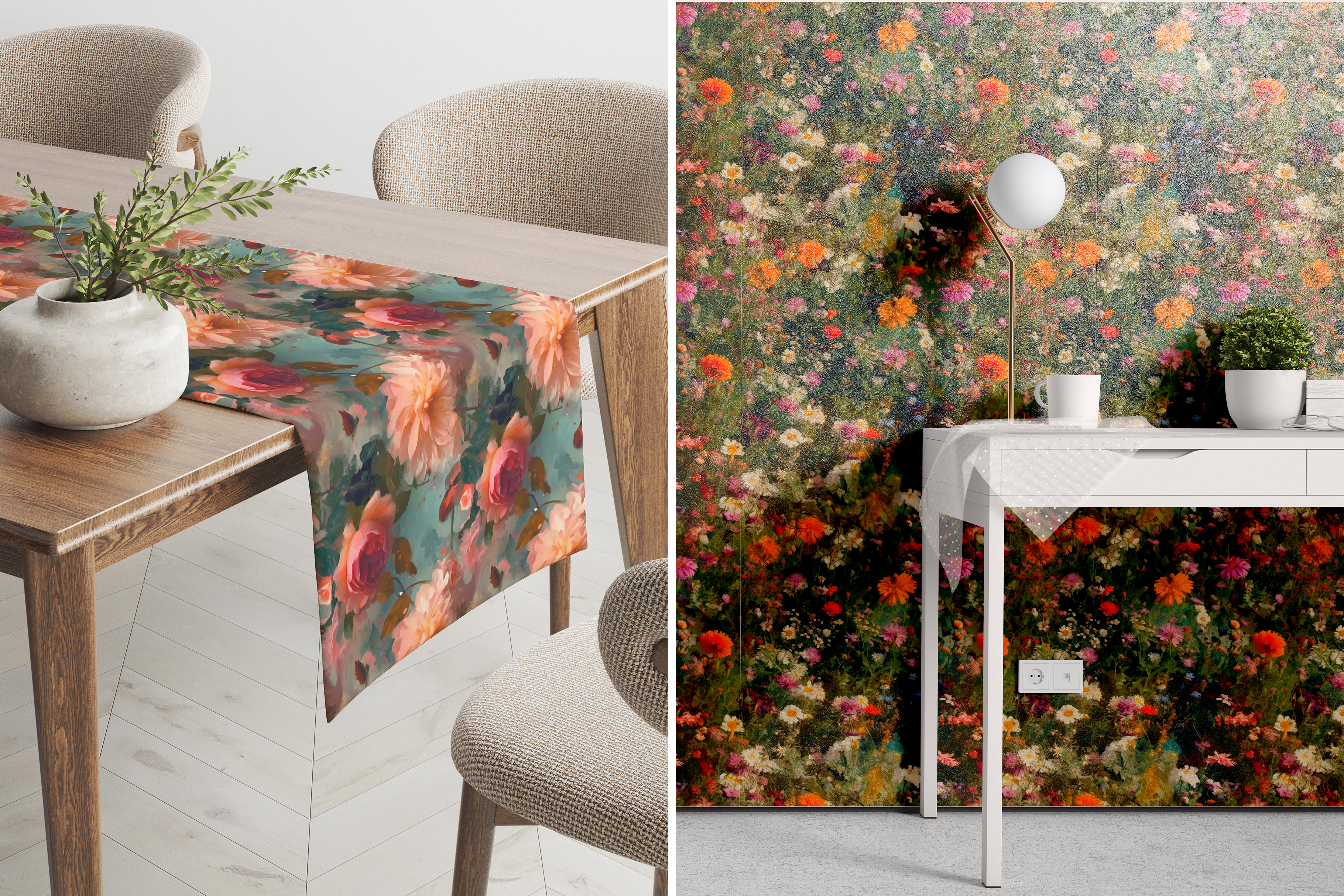 Impressionist Floral Patterns: A curated collection of 14 original impressionist floral seamless patterns. - image 6