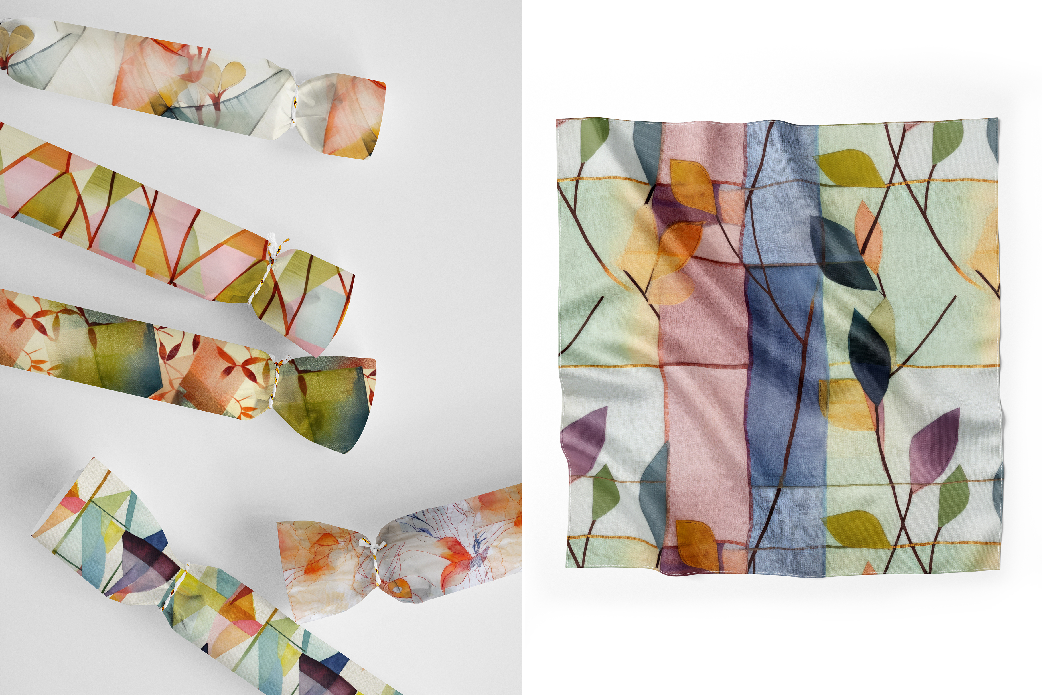 Korean Abstract Botanical Patterns: A curated collection of 12 original korean abstract botanical seamless patterns. - image 9
