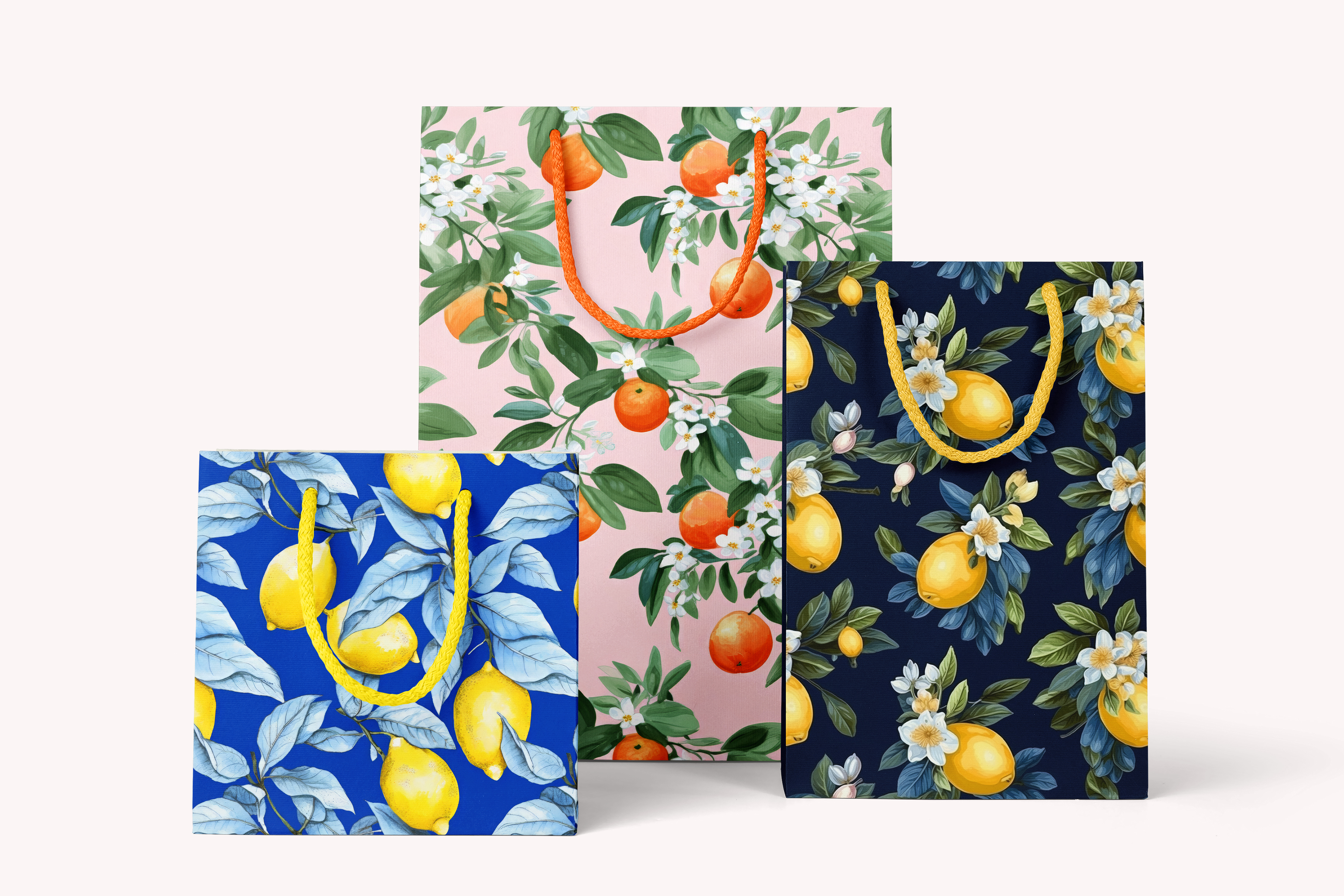 Lemons and Oranges Patterns: A curated collection of 8 original lemon and orange seamless patterns. - image 5