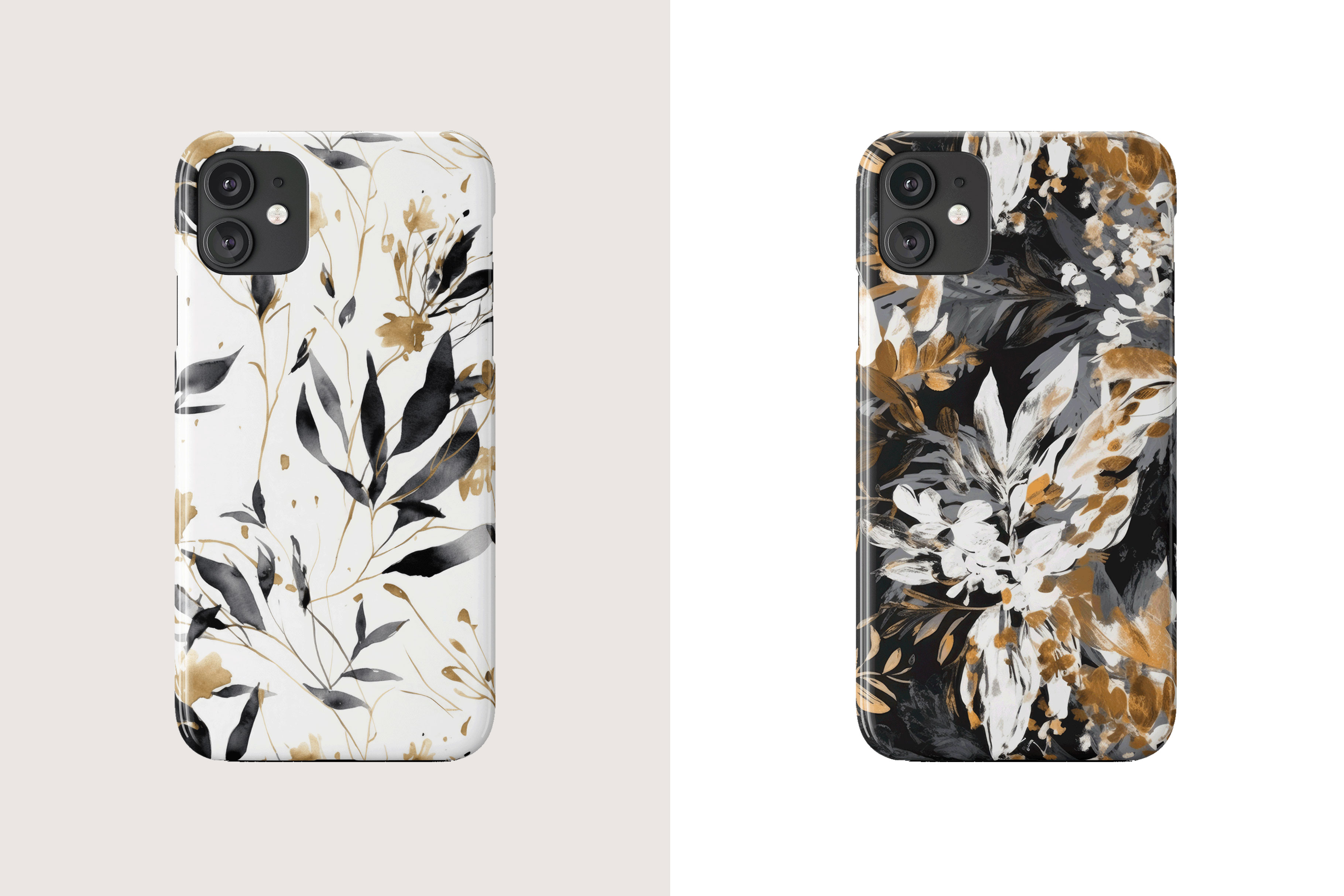 Black and Gold Botanical Patterns: A curated collection of 16 original black and gold botanical seamless patterns. - image 10