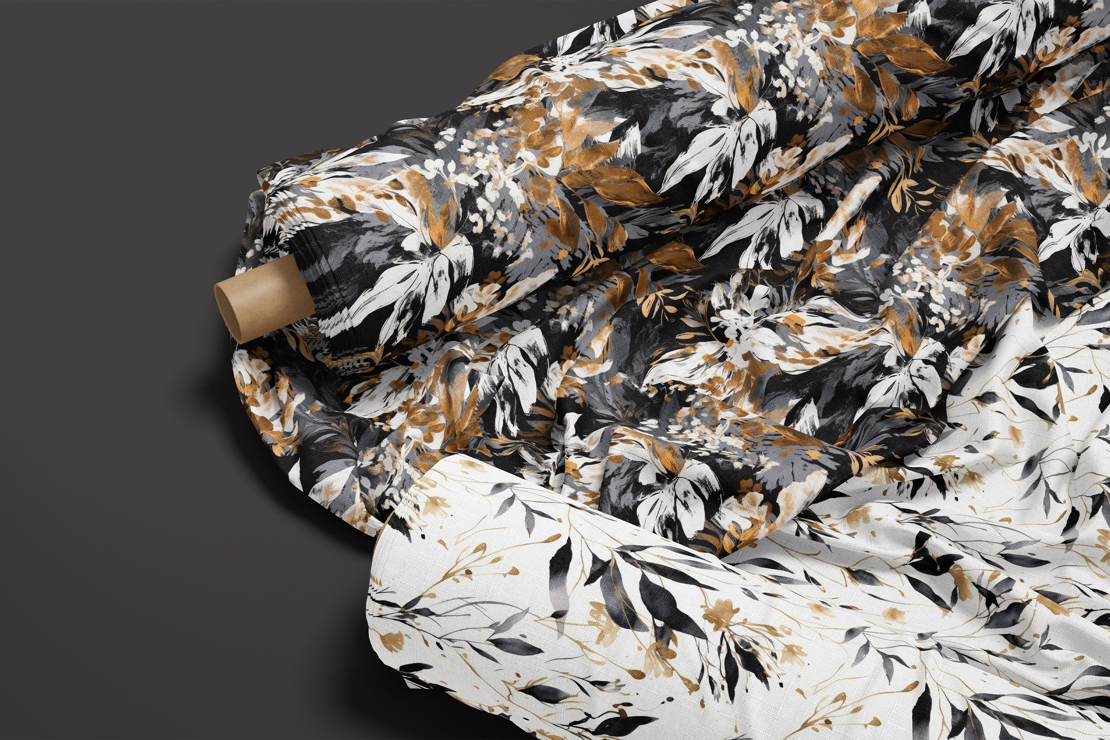 Black and Gold Botanical Patterns: A curated collection of 16 original black and gold botanical seamless patterns. - image 5