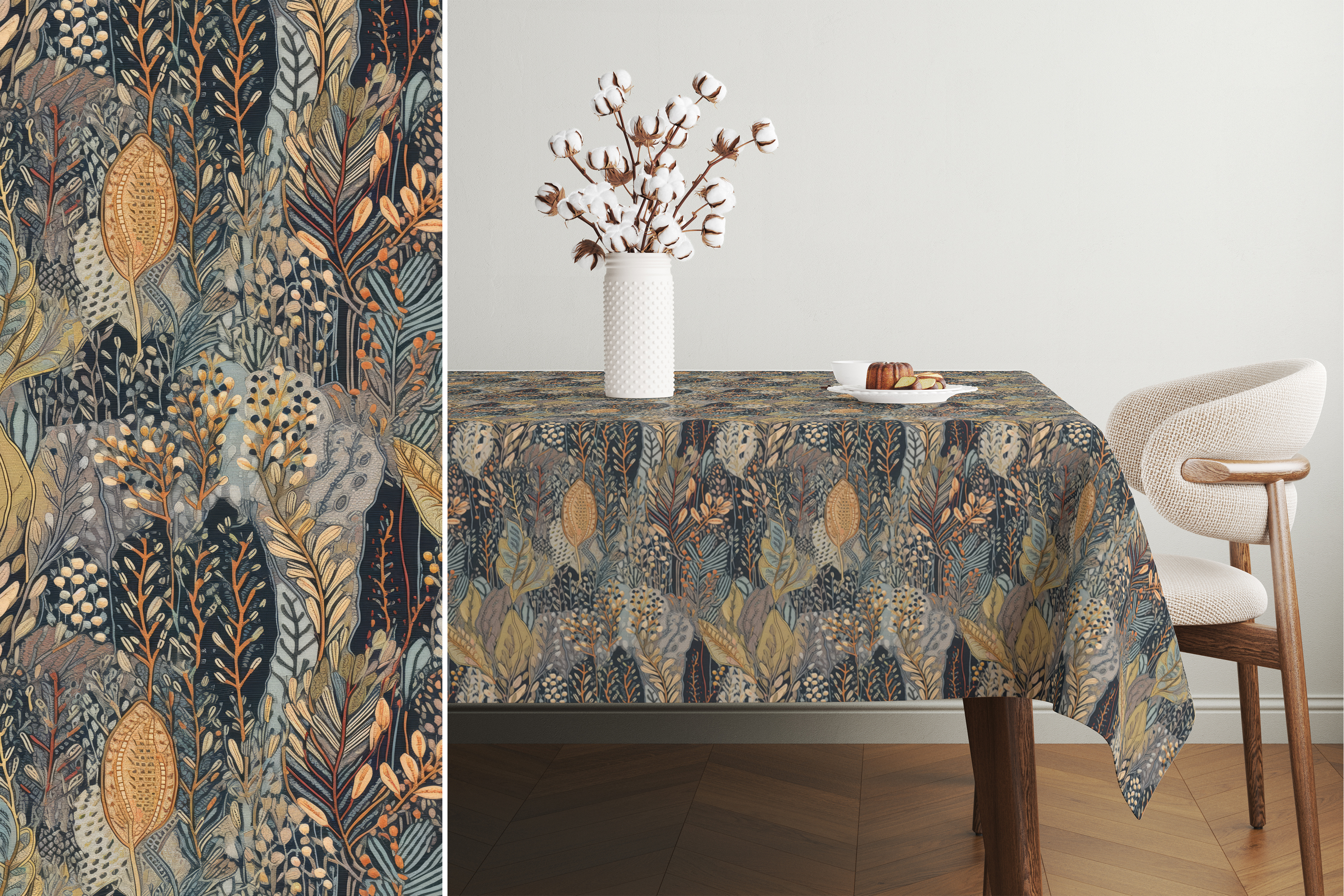 Light Whimsical Forest Patterns: A curated collection of 6 original whimsical forest seamless patterns. - image 9