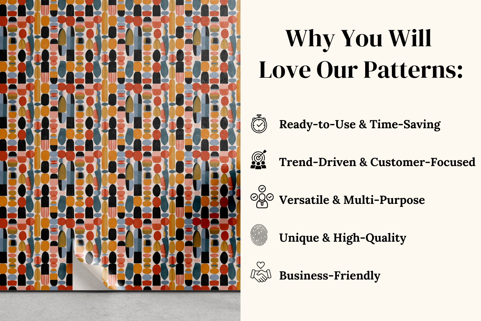 Abstract Patterns, part 4: A curated collection of 11 original abstract seamless patterns. - image 4